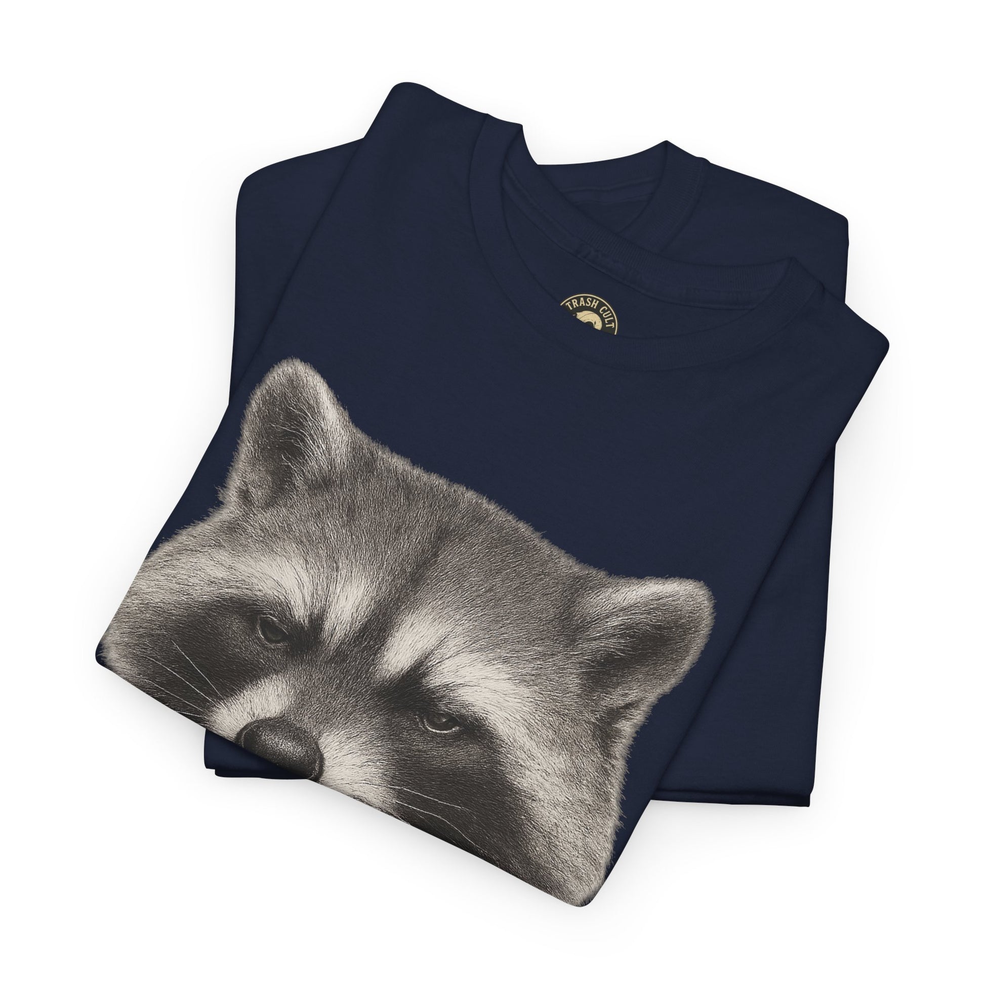 Dirty Harry Raccoon Halftone Shirt – Soft Grit Aesthetic, Smoking Trash Panda Graphic Tee