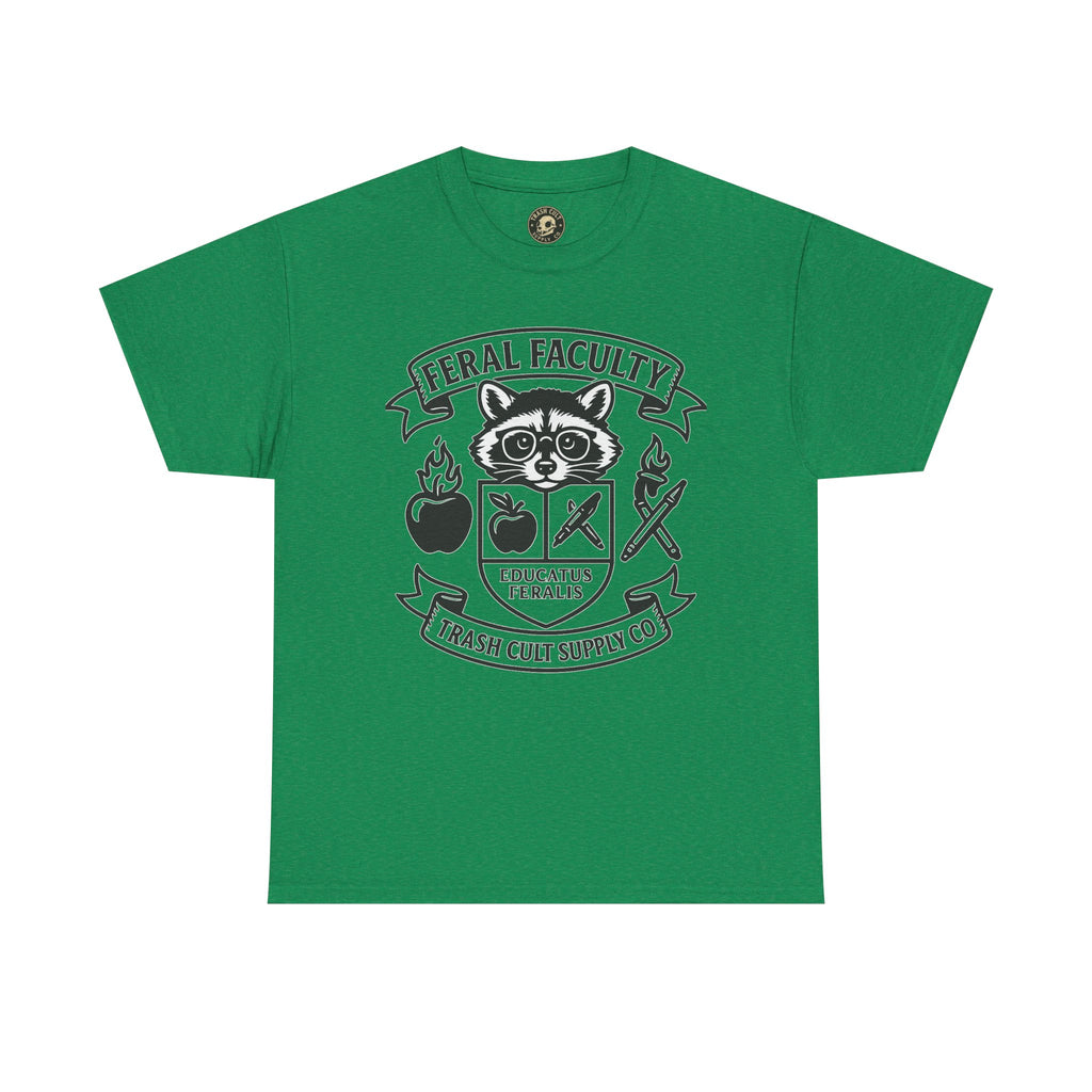 Feral Faculty Tee, Fun Teacher Shirt, Animal Lover Gift, Cool Graphic Tee, Casual Everyday Wear, Unisex Cotton T-Shirt