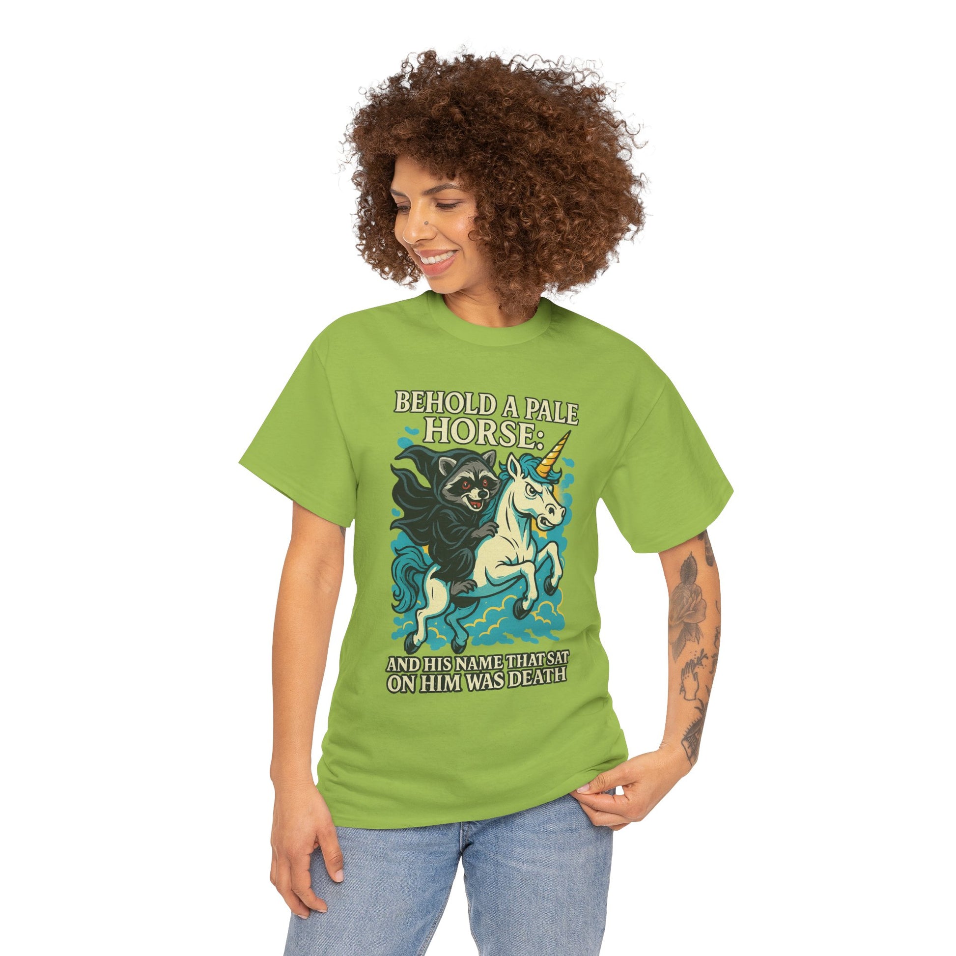 Behold a Pale Horse – Raccoon of Death Shirt | Gildan 5000 Unisex Tee