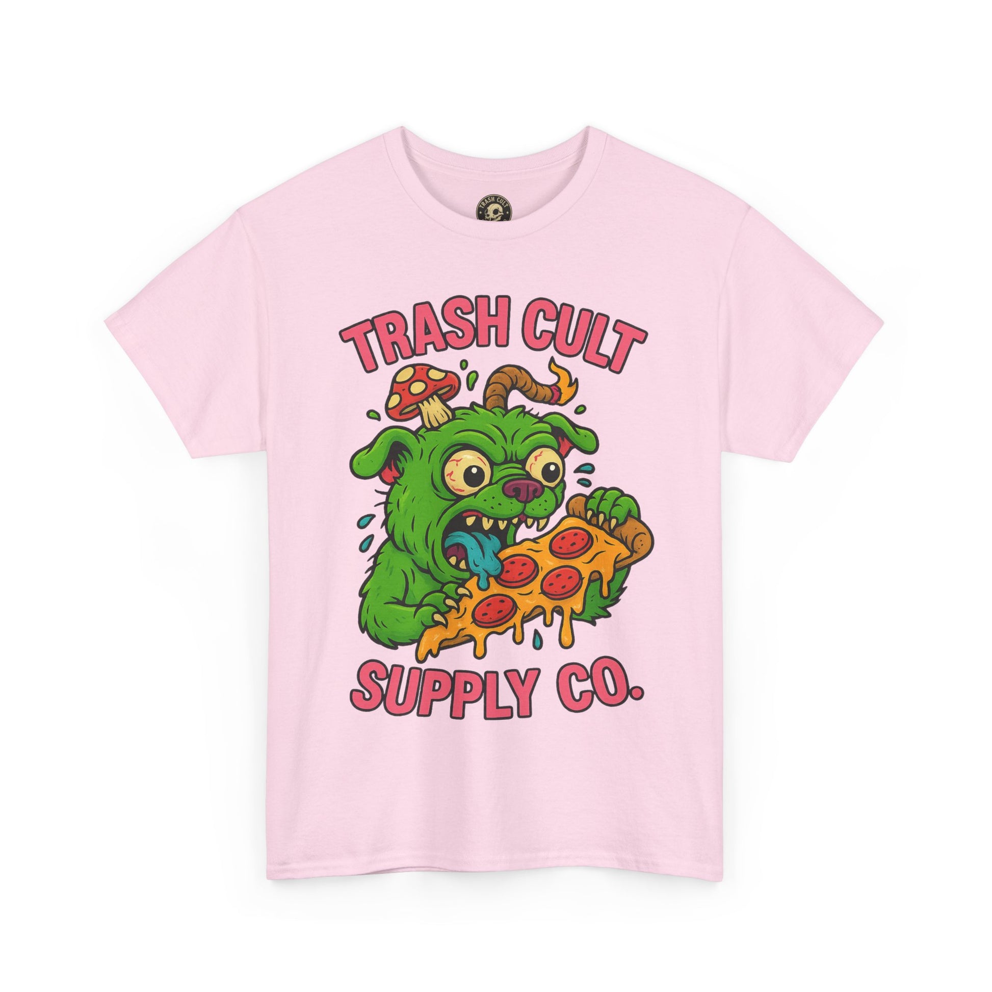 Feral Pizza Monster Shirt – Trash Cult Supply Co | Gildan 5000 Graphic Tee