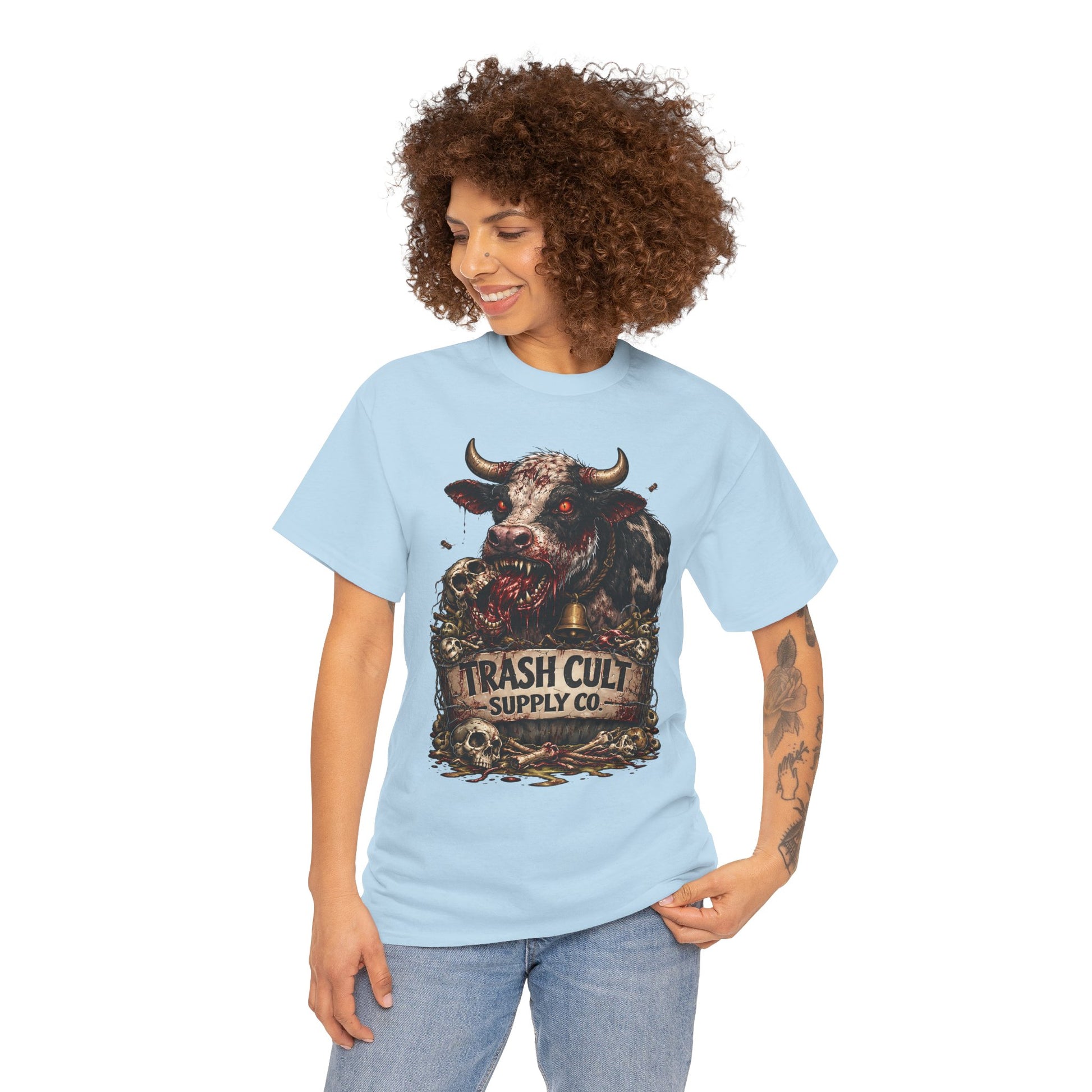 Trash Cult Supply Co. Cow Skull Tee