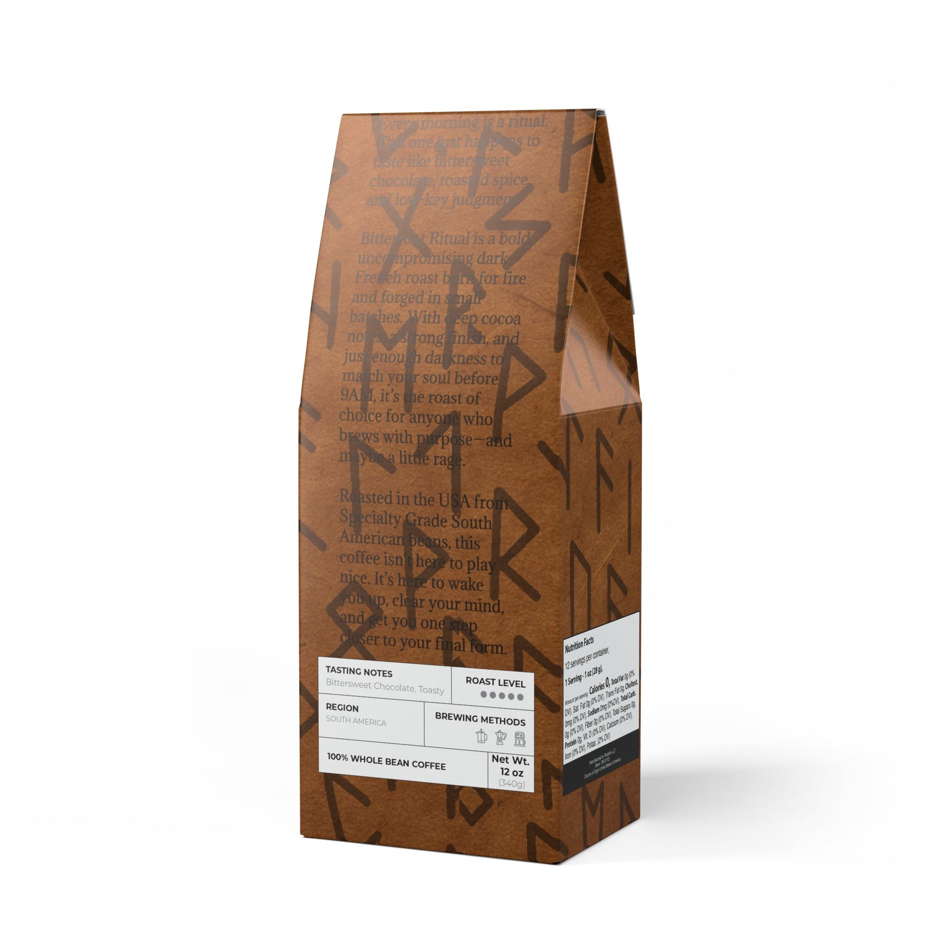 ☠️ Bitterroot Ritual – Dark French Roast Coffee (12oz)