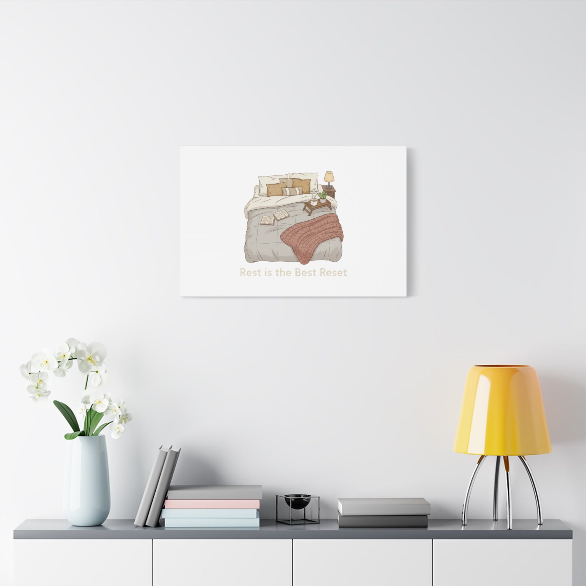 Rest is the Best Reset Canvas | sleepy humor, restful vibes