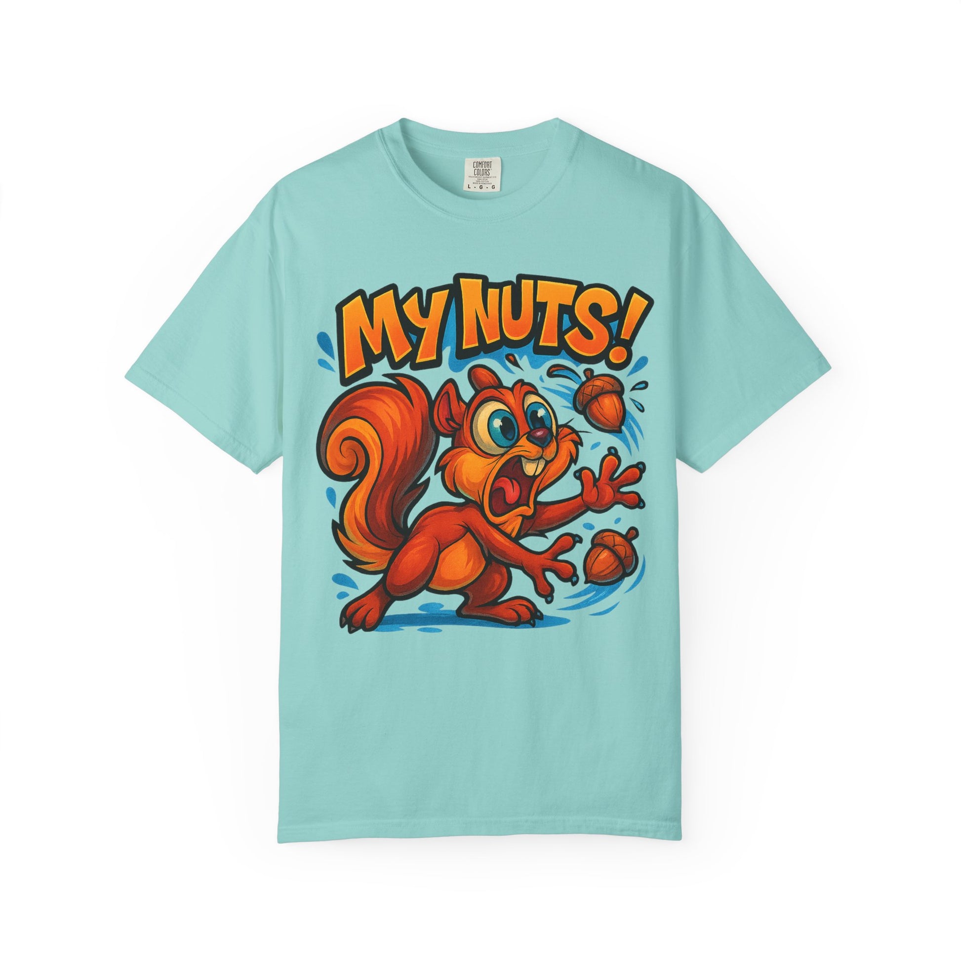 My Nuts! Squirrel Shirt – Funny New School Tattoo Style Tee | Gildan 5000
