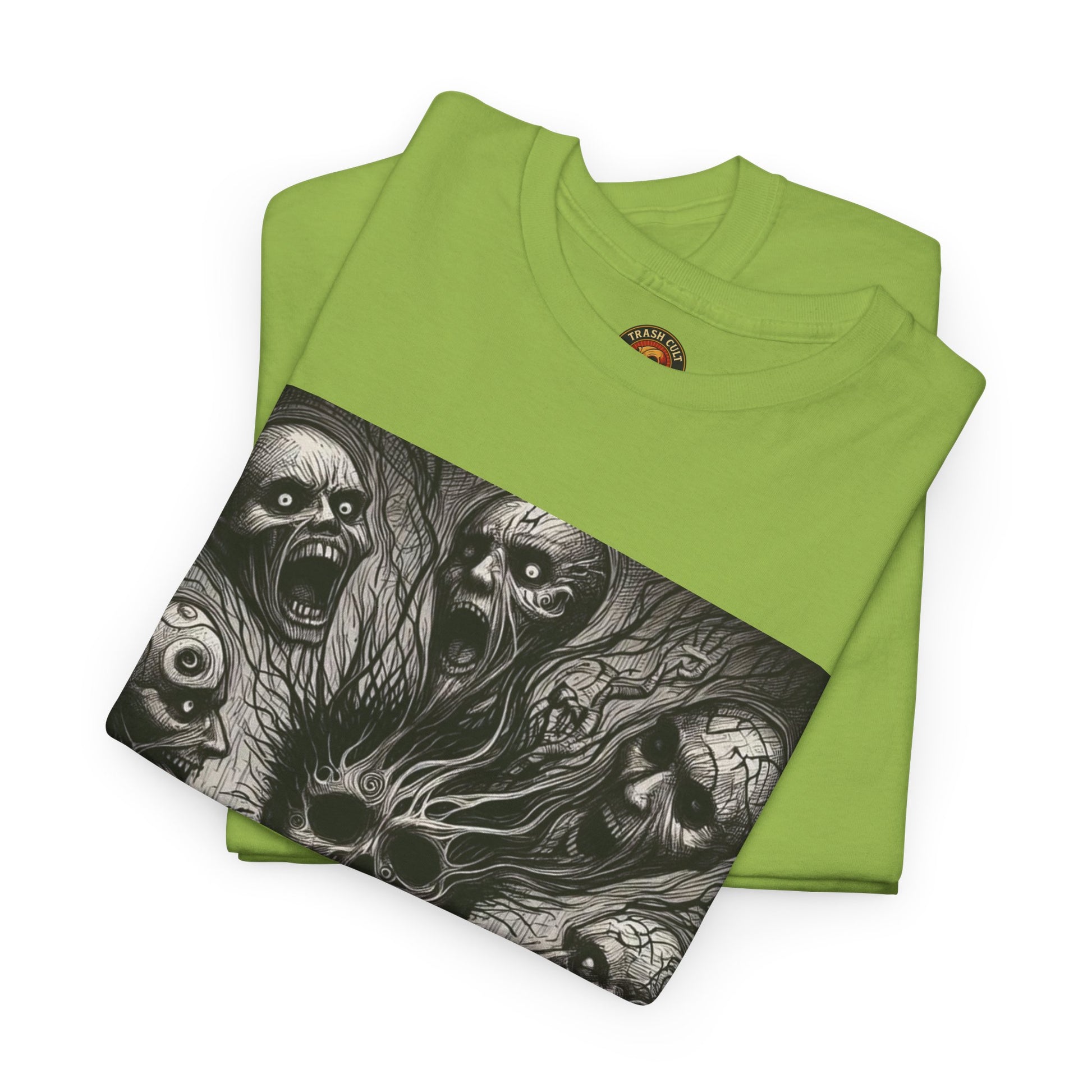 Xian Allen x Trash Cult Shirt – “Voices in the Void” | Horror Skull Scream T-Shirt