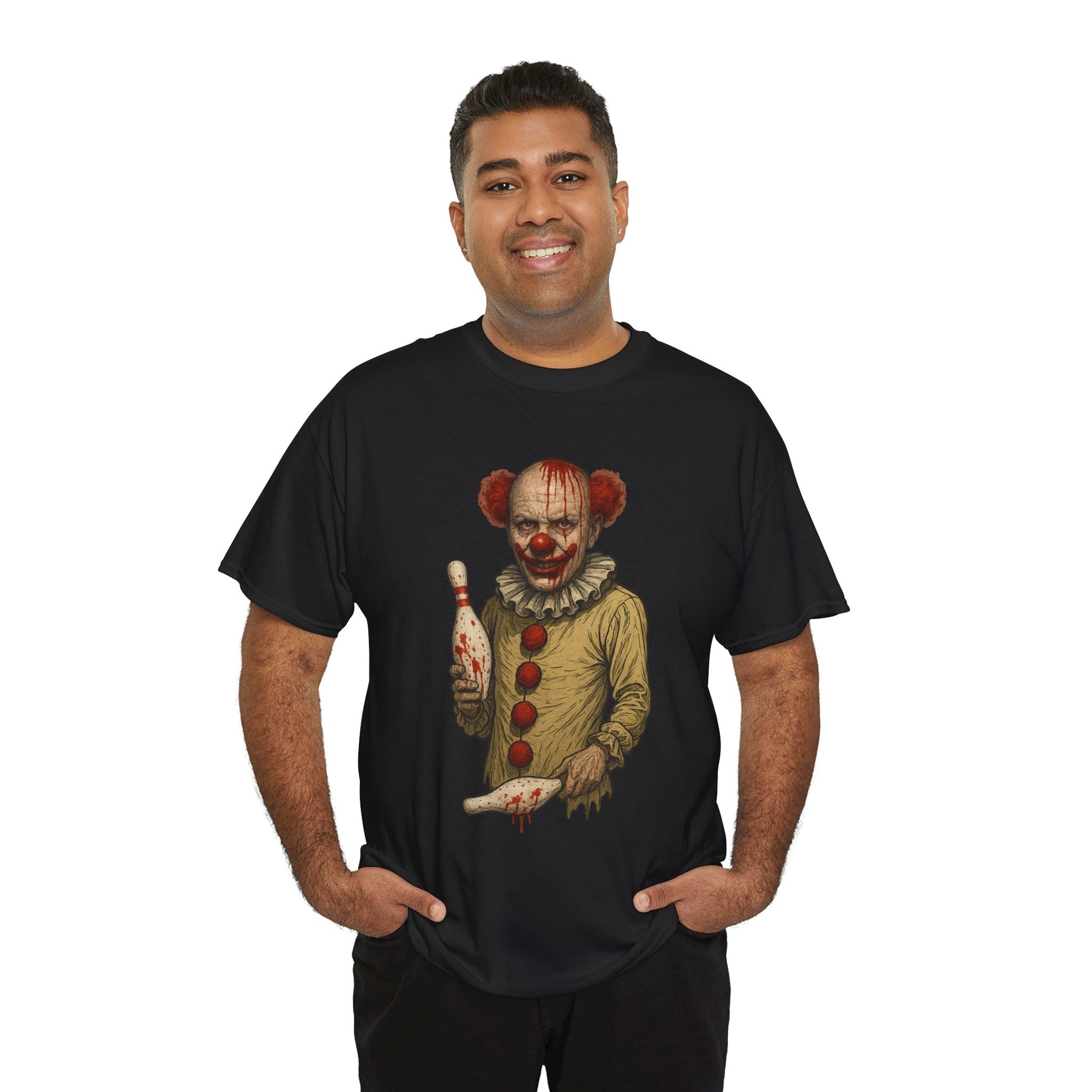 Spooky Clown Unisex Tee | Horror Fan Shirt, Halloween Costume, Graphic Tee, Horror Movie Merchandise, Unique Gift