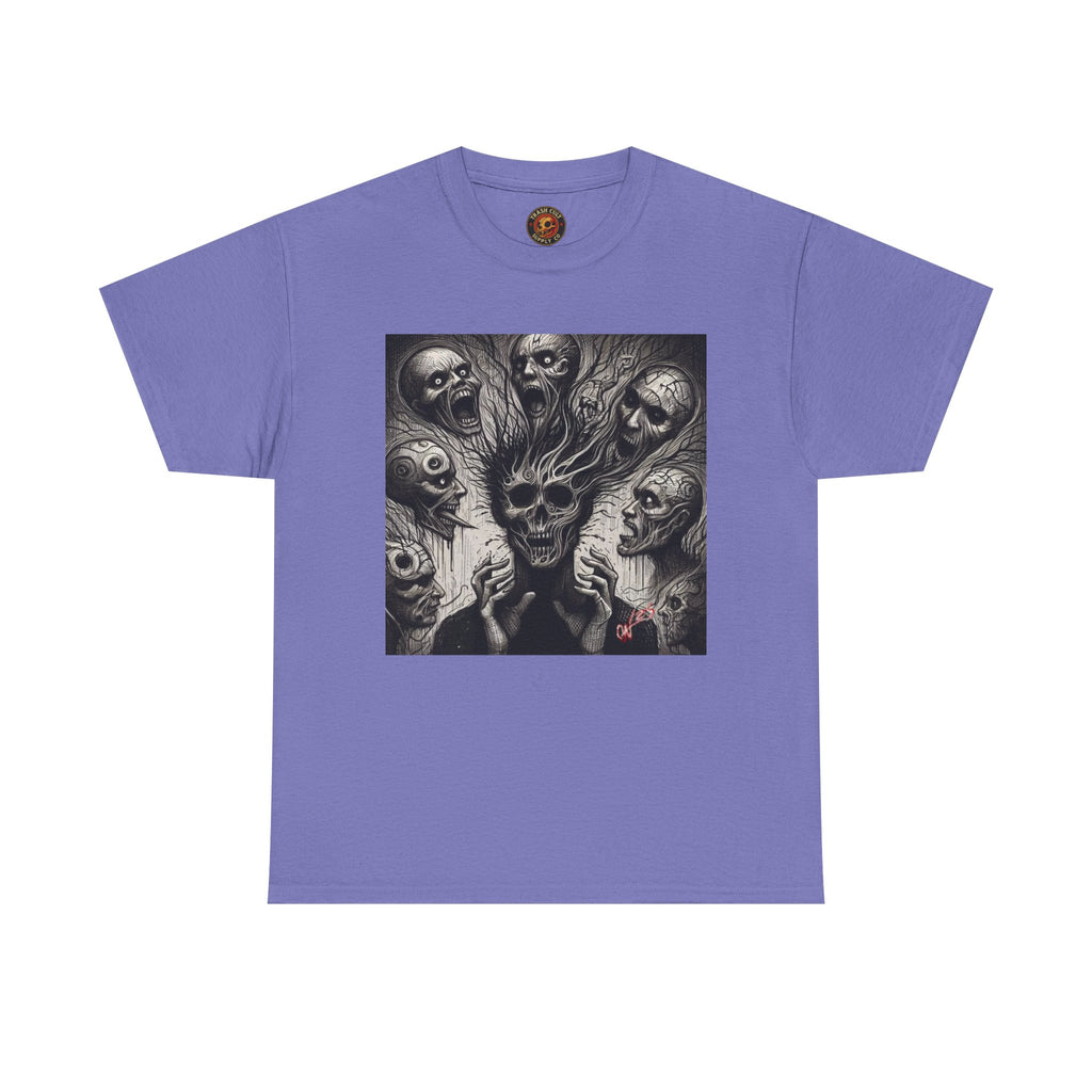 Xian Allen x Trash Cult Shirt – “Voices in the Void” | Horror Skull Scream T-Shirt