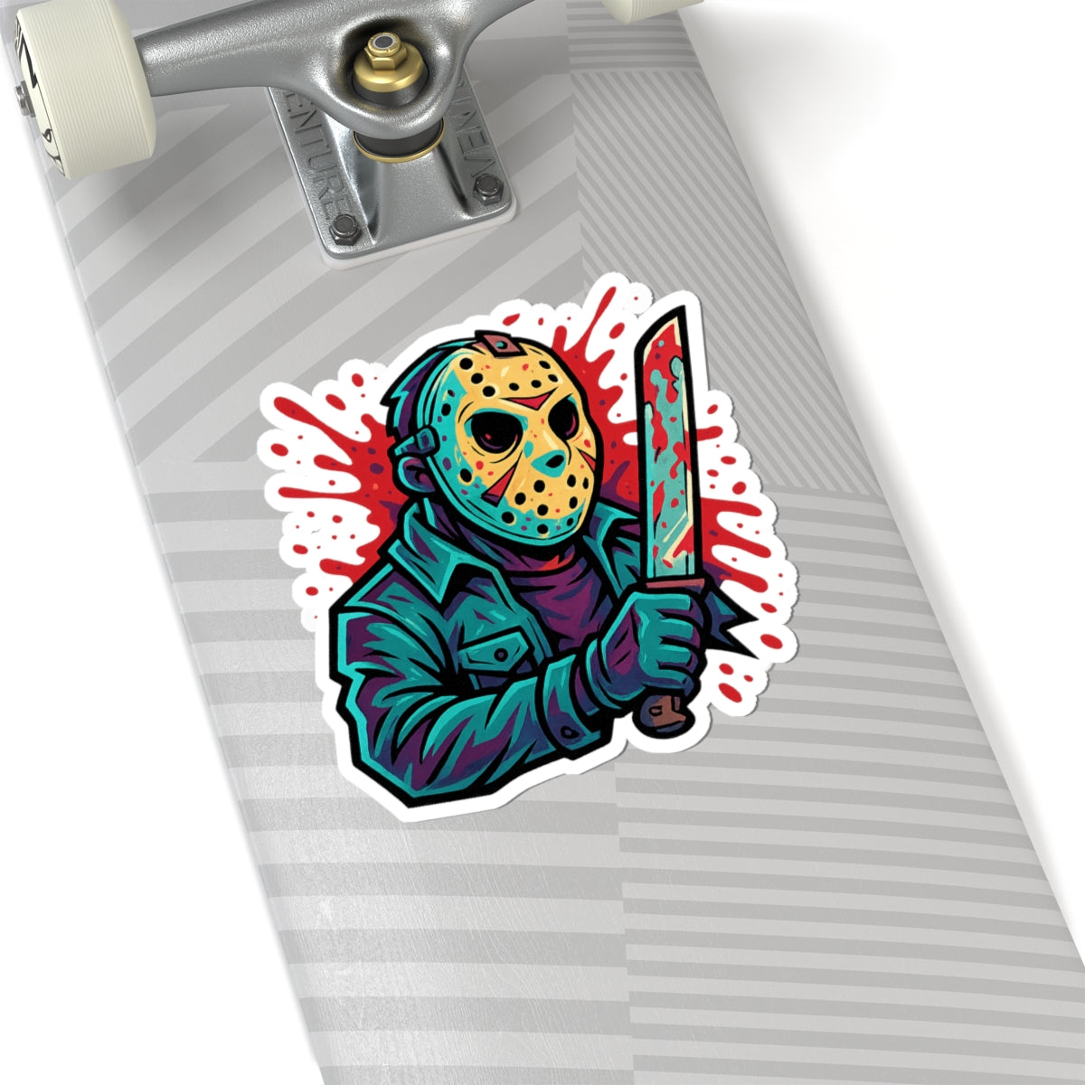 Jason Voorhees Graffiti Sticker – New School Slasher Art Kiss Cut