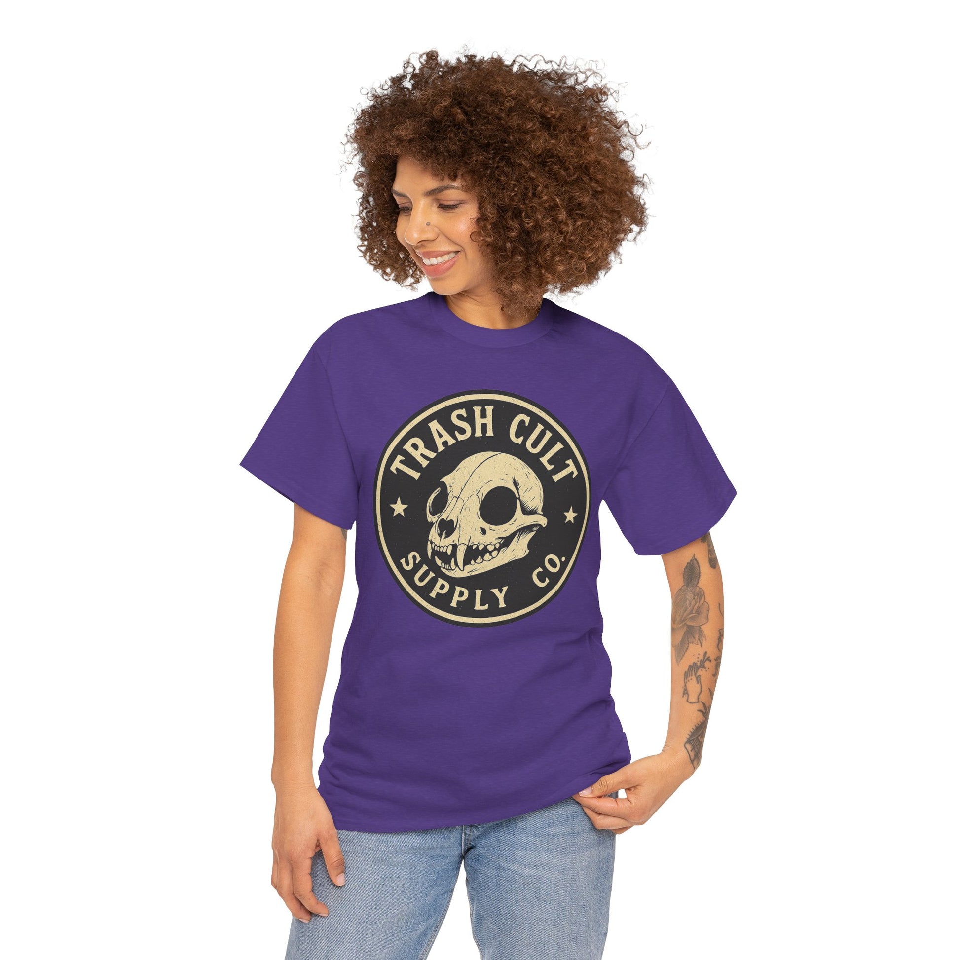 Trash Cult Skull - Stay Feral Culture Vibe, Streetwear Gift, Casual Outfit, Festival Wear, Trendy Apparel, Unique Present