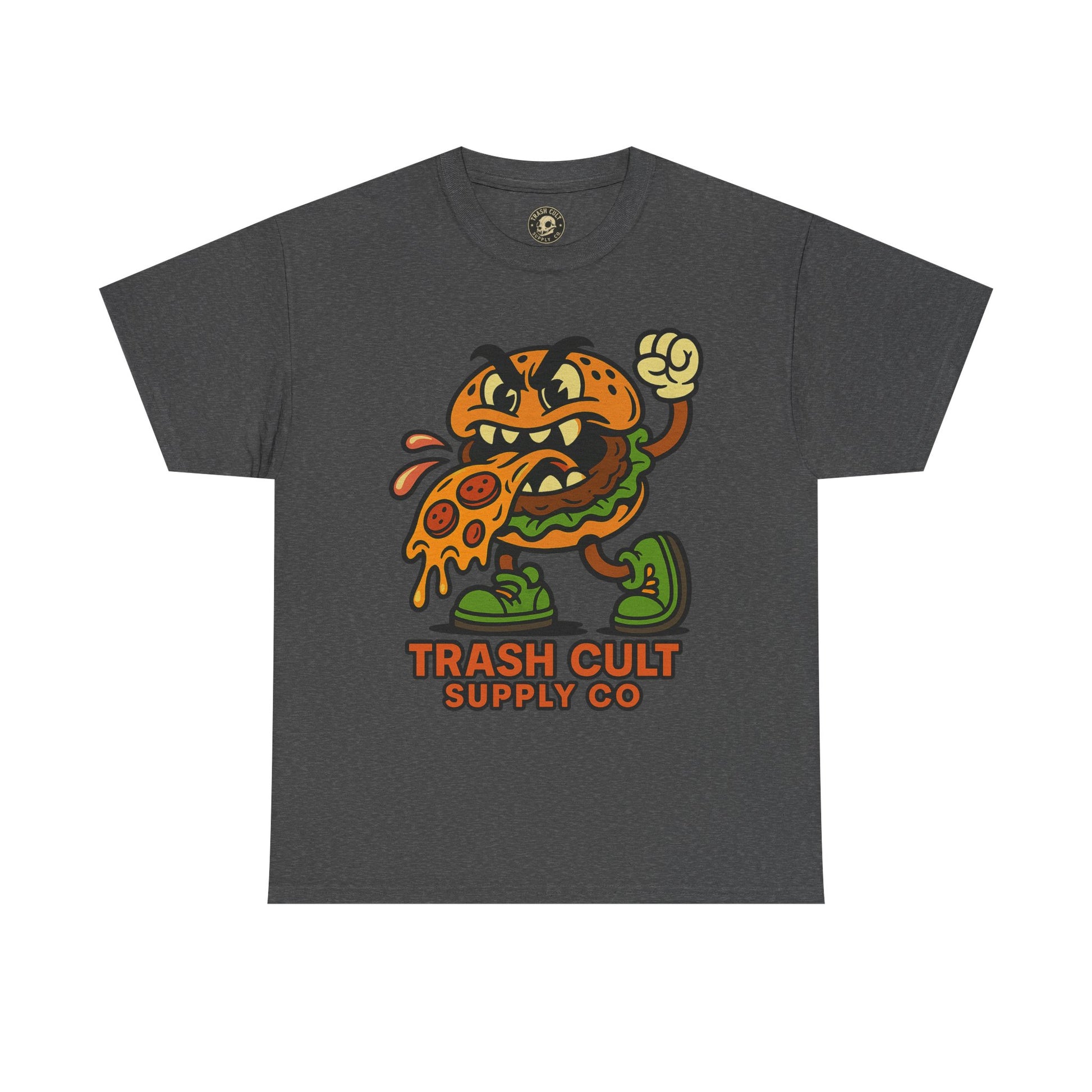 Angry Burger Pizza Spitter Tee – Trash Cult Supply Co | Gildan 5000 Shirt