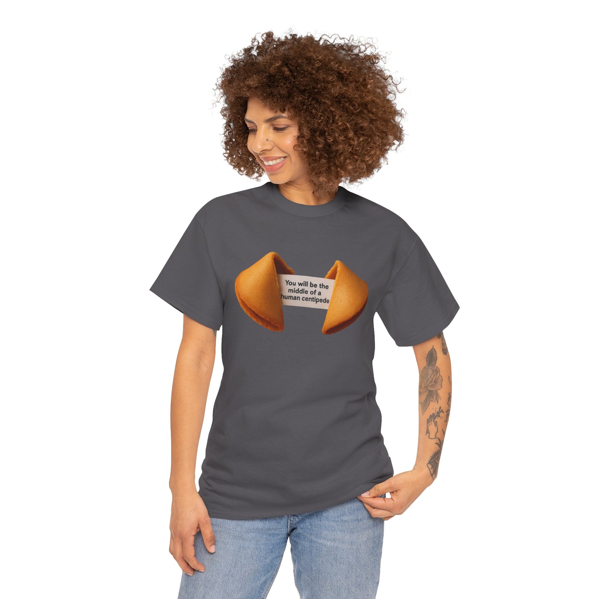 Fortune Cookie Unisex Heavy Cotton Tee - Positive Vibes Shirt