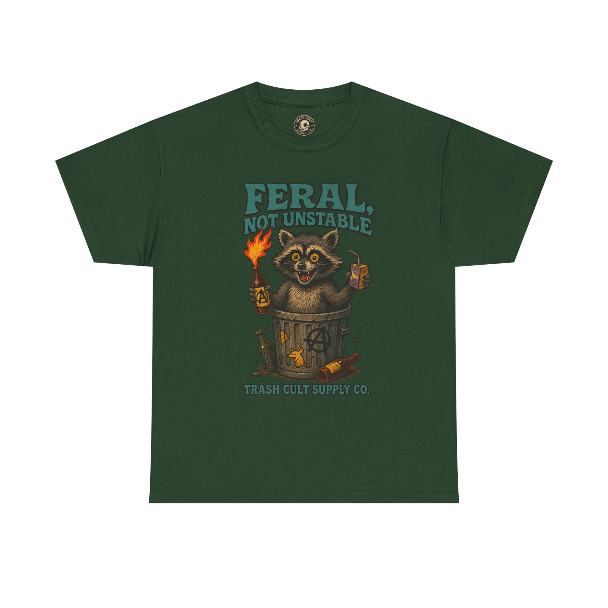 Feral Not Unstable Tee, Streetwear Tee, Graphic Shirt, Funny T-Shirt, Humor Clothing, Unique Gift