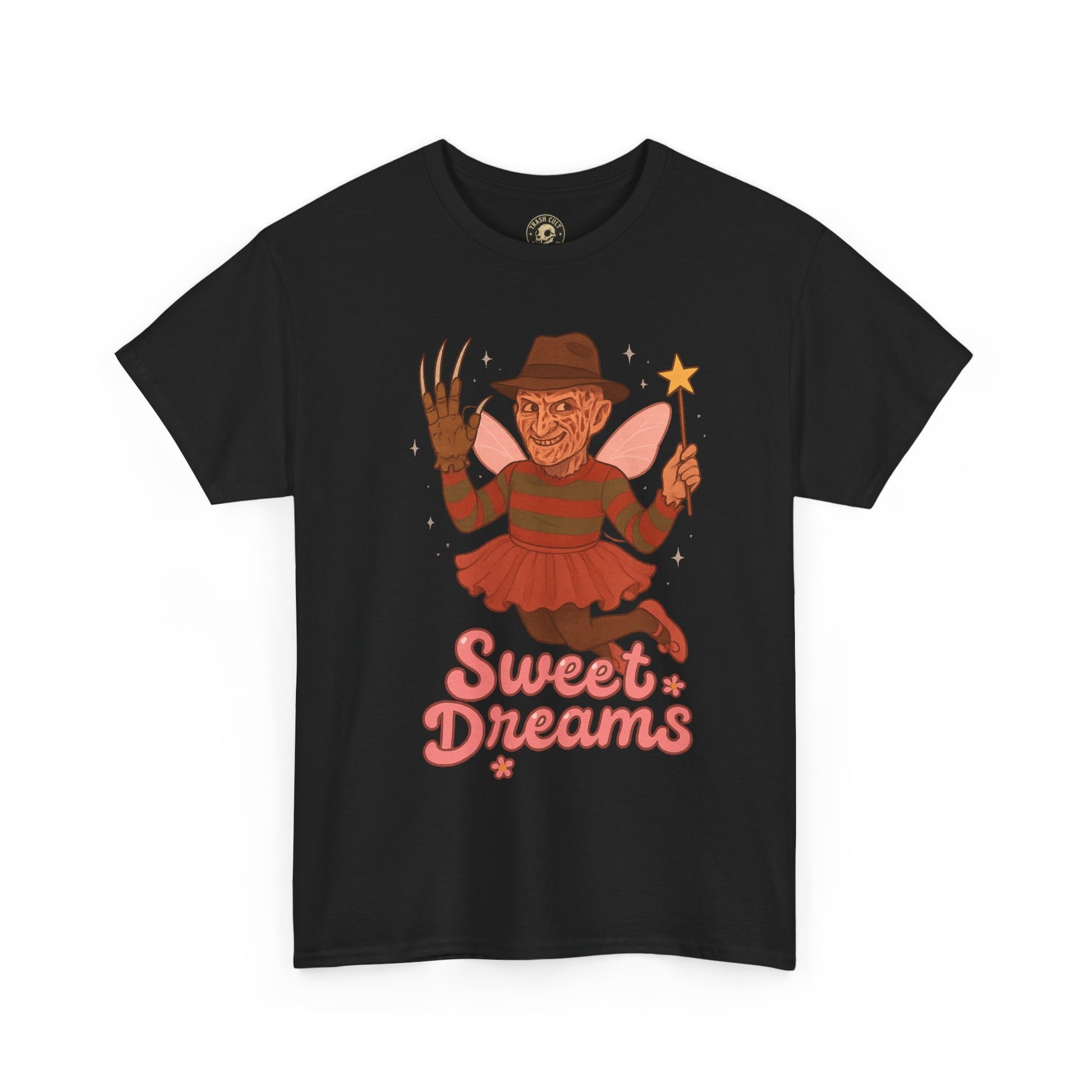 Freddy Krueger Fairy “Sweet Dreams” Funny Horror Parody T-Shirt – Gildan 5000