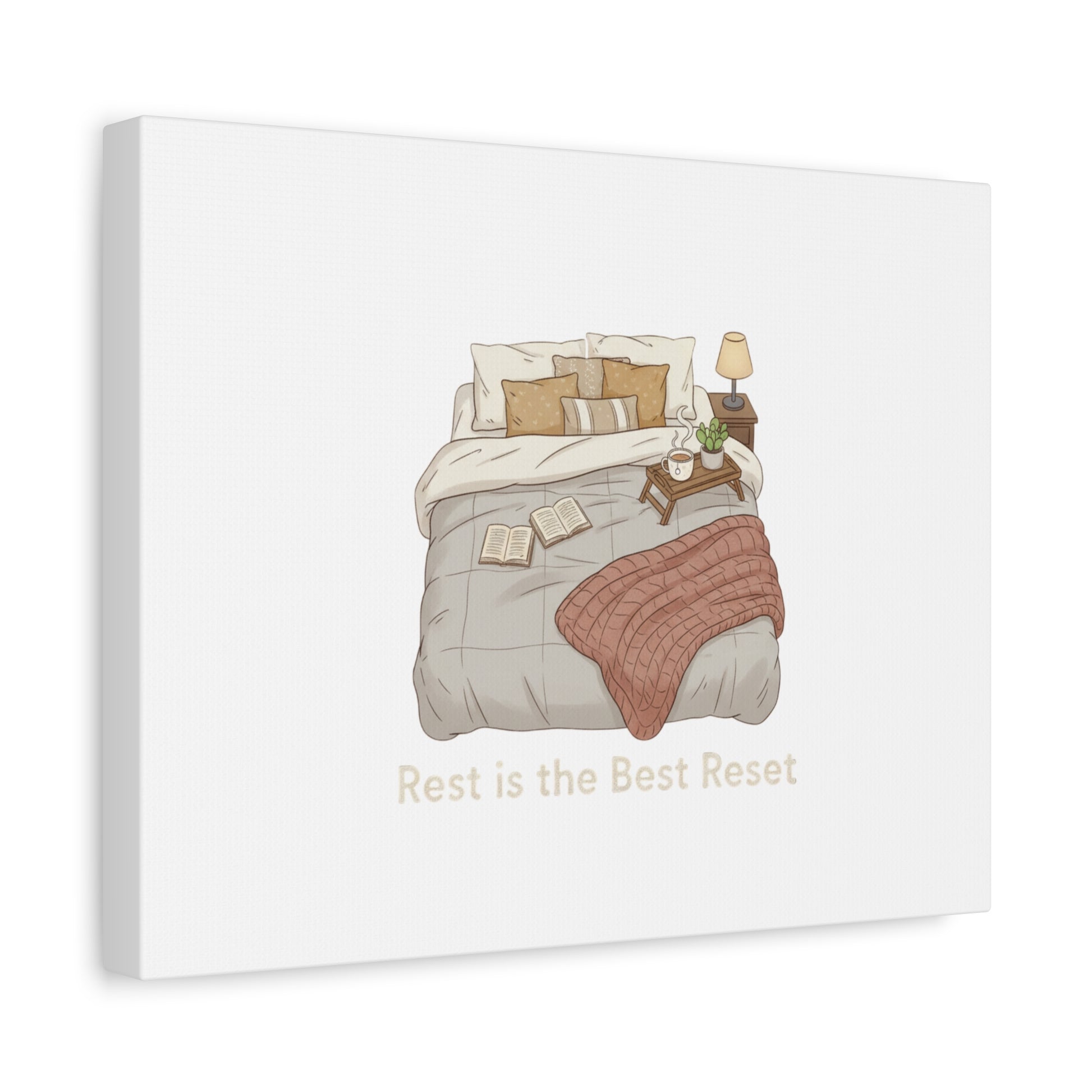 Rest is the Best Reset Canvas | sleepy humor, restful vibes