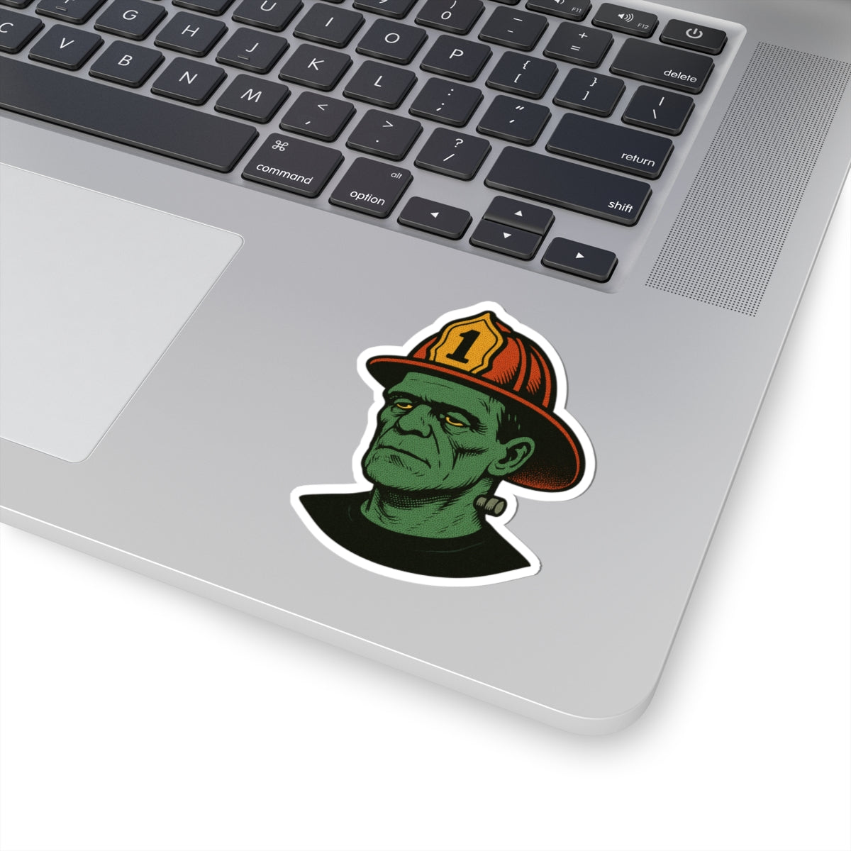 Frankenstein Firefighter Stickers, Funny Vinyl Decals for Halloween, Gifts for Firefighters, Laptop & Car Stickers, Spooky Decor