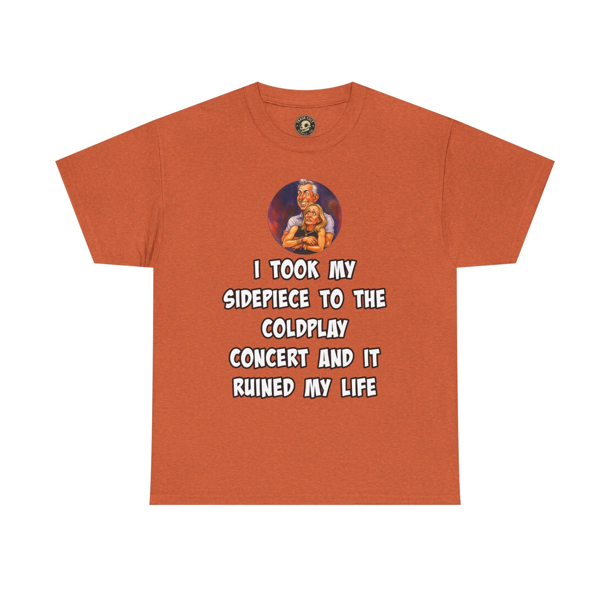 Funny CEO Concert Shirt – “I Took My Sidepiece to the Coldplay Concert” Meme Tee – Gildan 5000