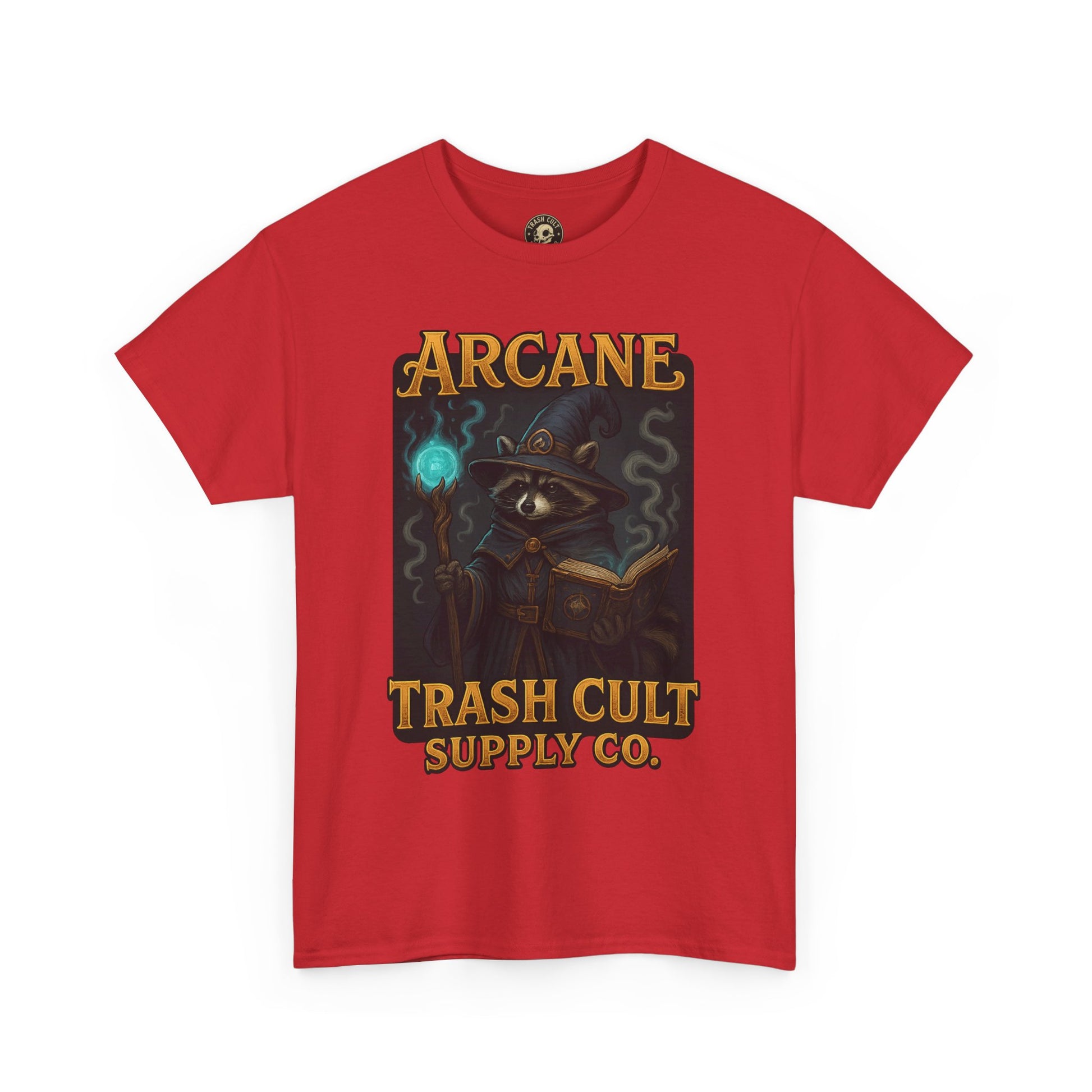 Arcane Trash Cult Unisex Heavy Cotton Tee, Cult Merchandise, Witchy Style, Halloween Tee, Casual Everyday Wear