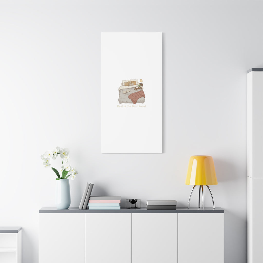 Rest is the Best Reset Canvas | sleepy humor, restful vibes