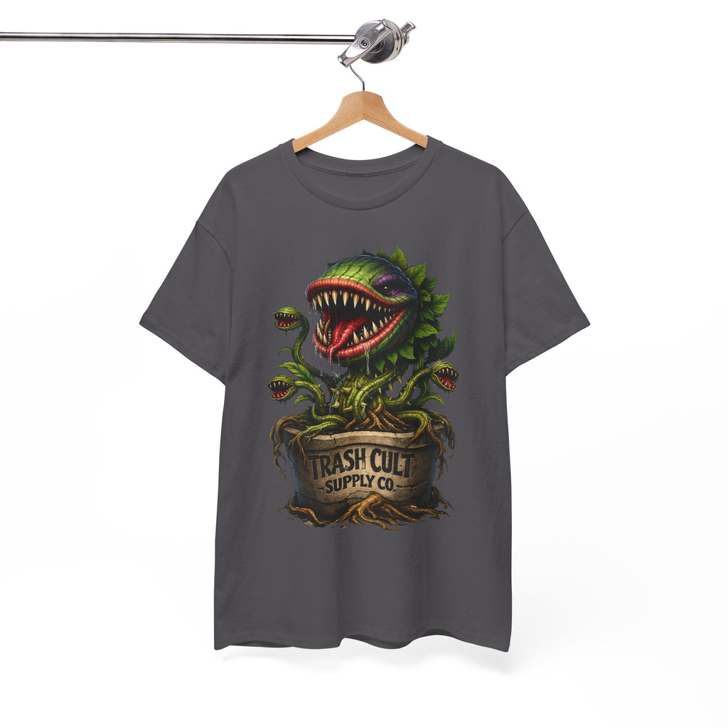 Carnivorous Plant Graphic Tee — "Trash Cult Supply Co." Potted Monster Shirt
