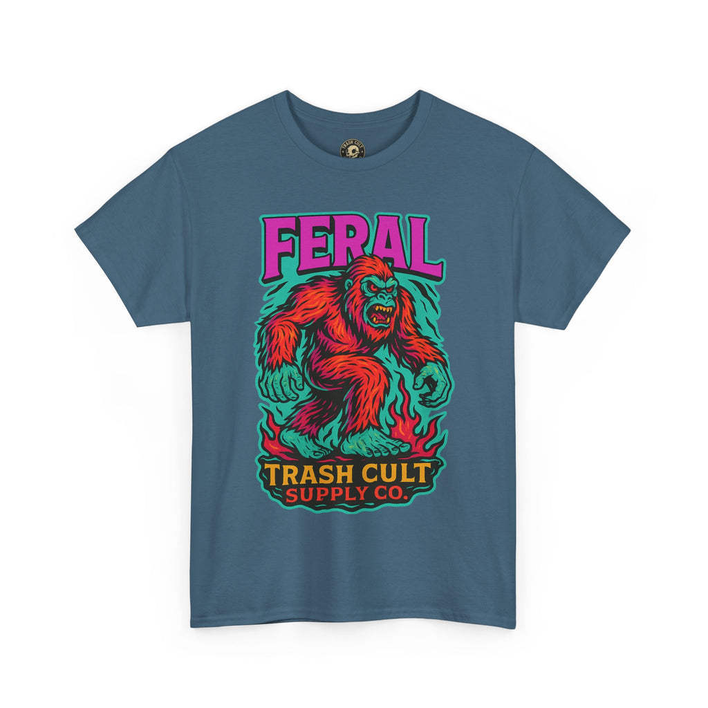 FERAL Bigfoot Shirt – Trashcore Bold Colors | Trash Cult Supply Co | Gildan 5000 Tee