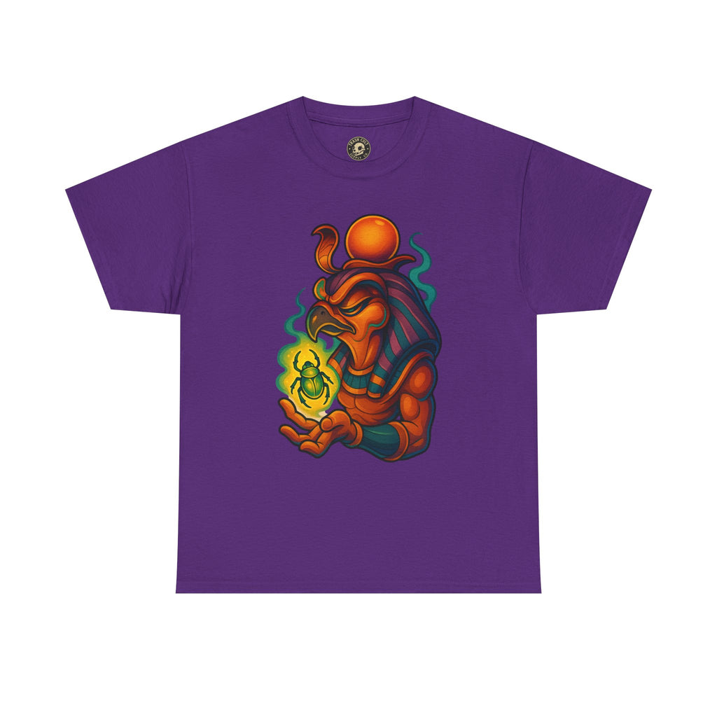 Mystical Guardian Unisex Heavy Cotton Tee, Graphic T-Shirt, Bohemian Style, Unique Fashion, Gift for Fans, Statement Tee