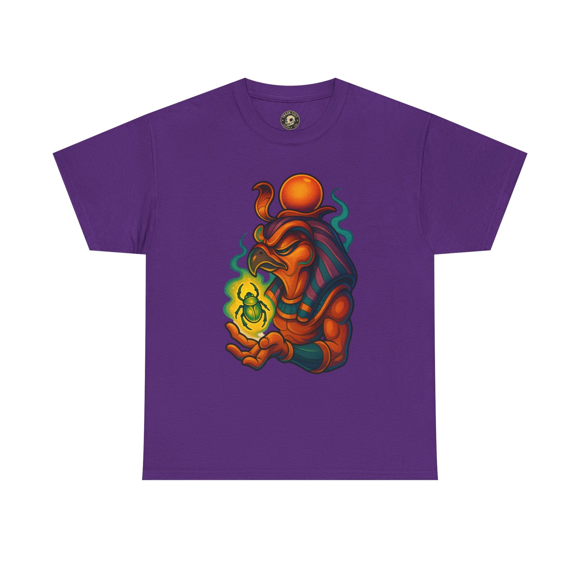 Mystical Guardian Unisex Heavy Cotton Tee, Graphic T-Shirt, Bohemian Style, Unique Fashion, Gift for Fans, Statement Tee