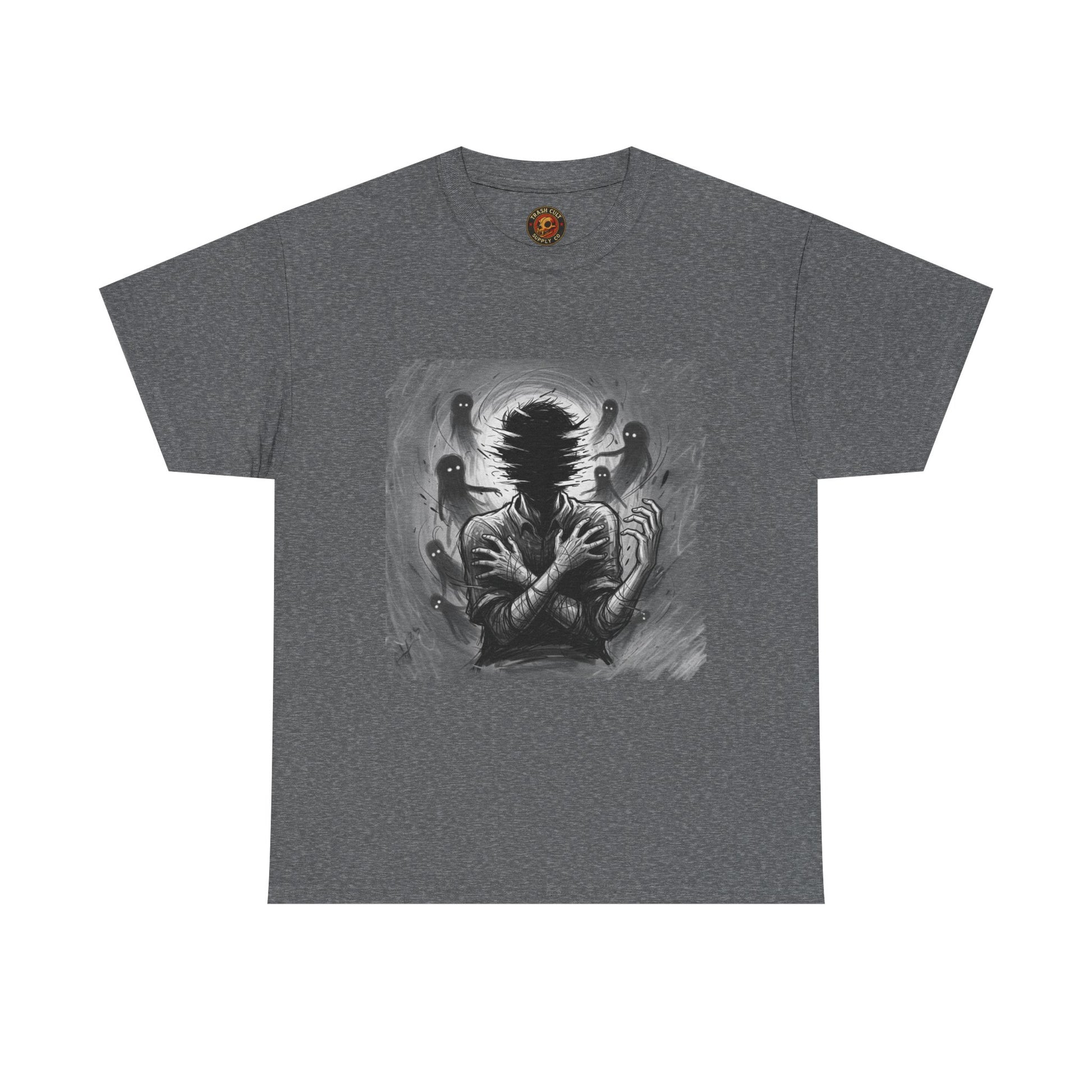 Xian Allen x Trash Cult Shirt – “Don’t Let Them In” | Ghost Spiral Emotional Horror Tee