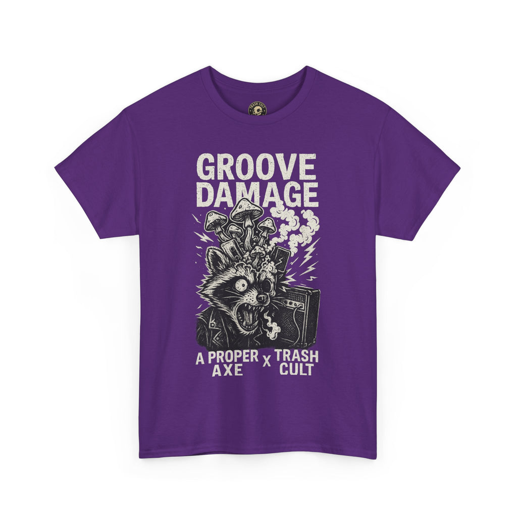 Groove Damage T-Shirt – A Proper Axe x Trash Cult Collab – Stoner Groove Punk Shirt