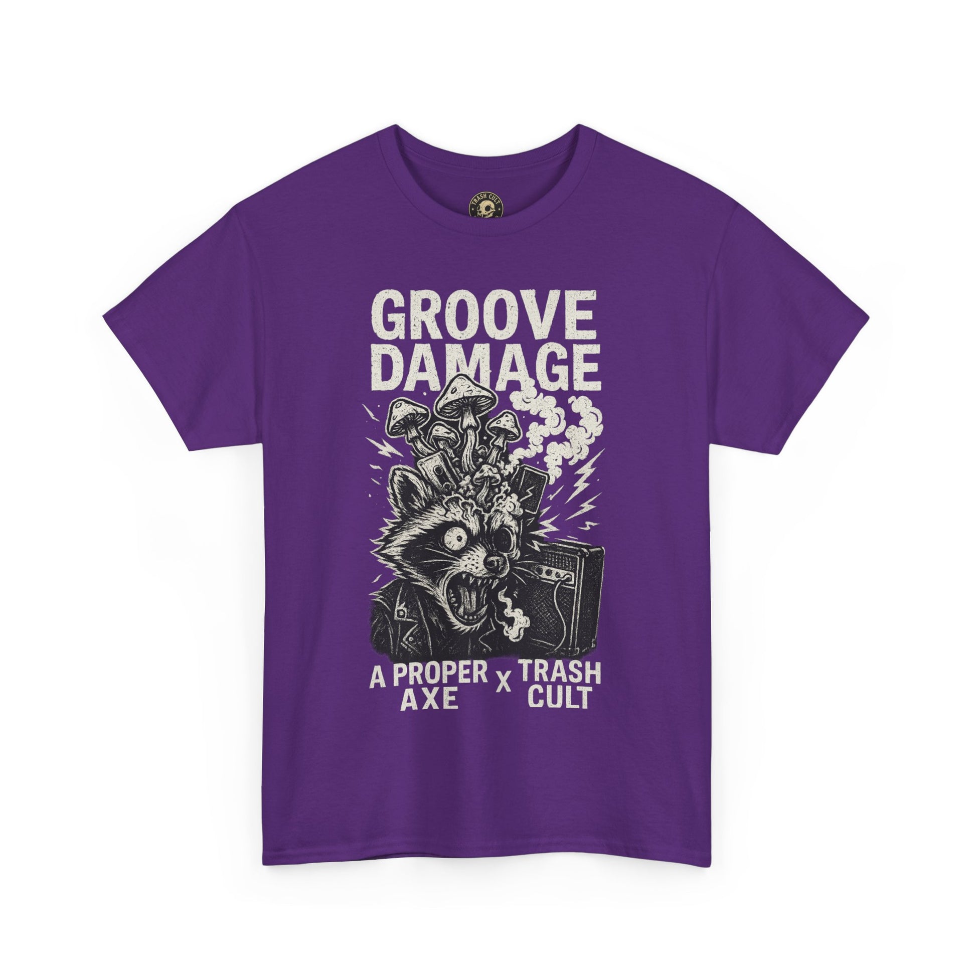 Groove Damage T-Shirt – A Proper Axe x Trash Cult Collab – Stoner Groove Punk Shirt
