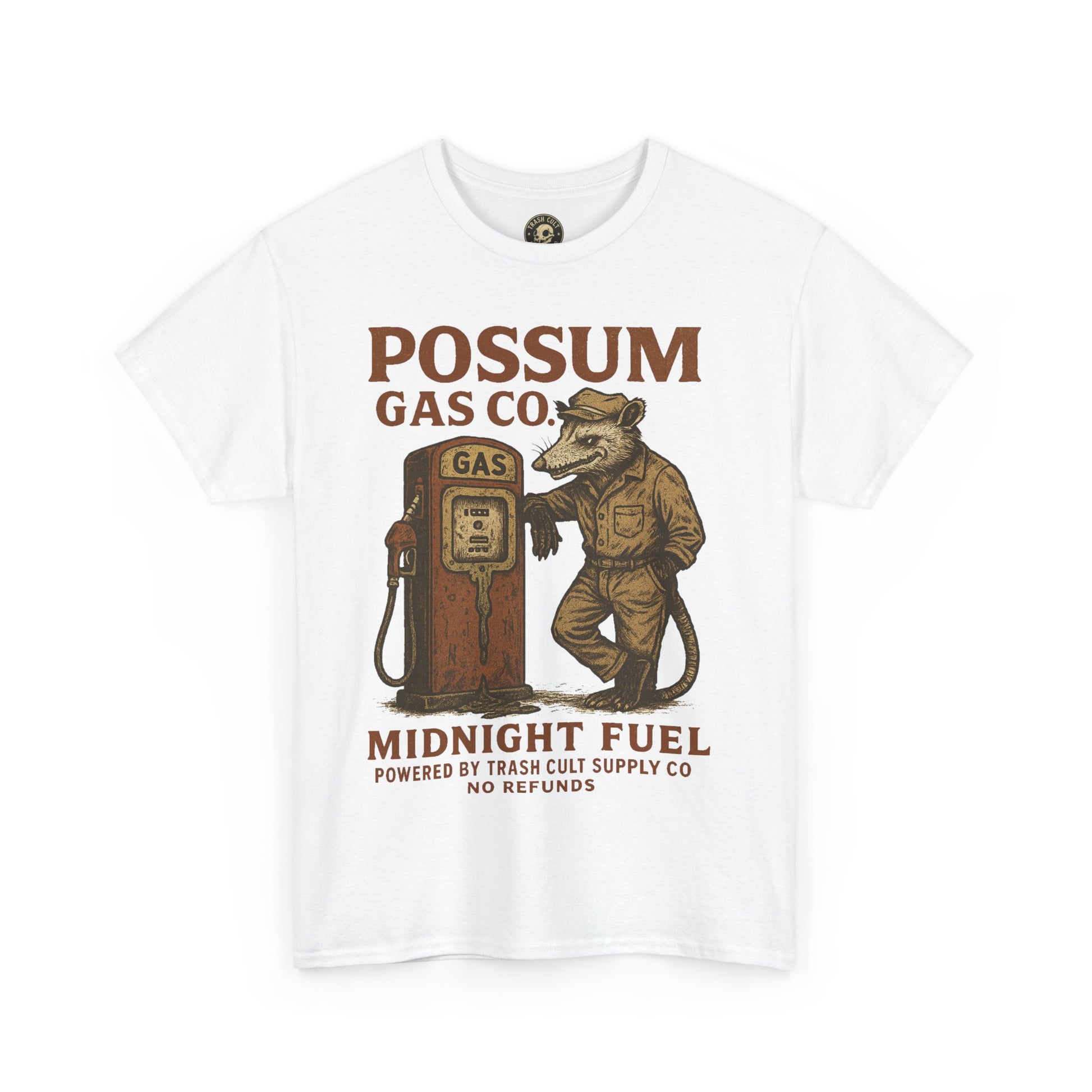 Possum Gas Co. Vintage Feral Mechanic Shirt – Trash Cult Supply Co. – Gildan 5000