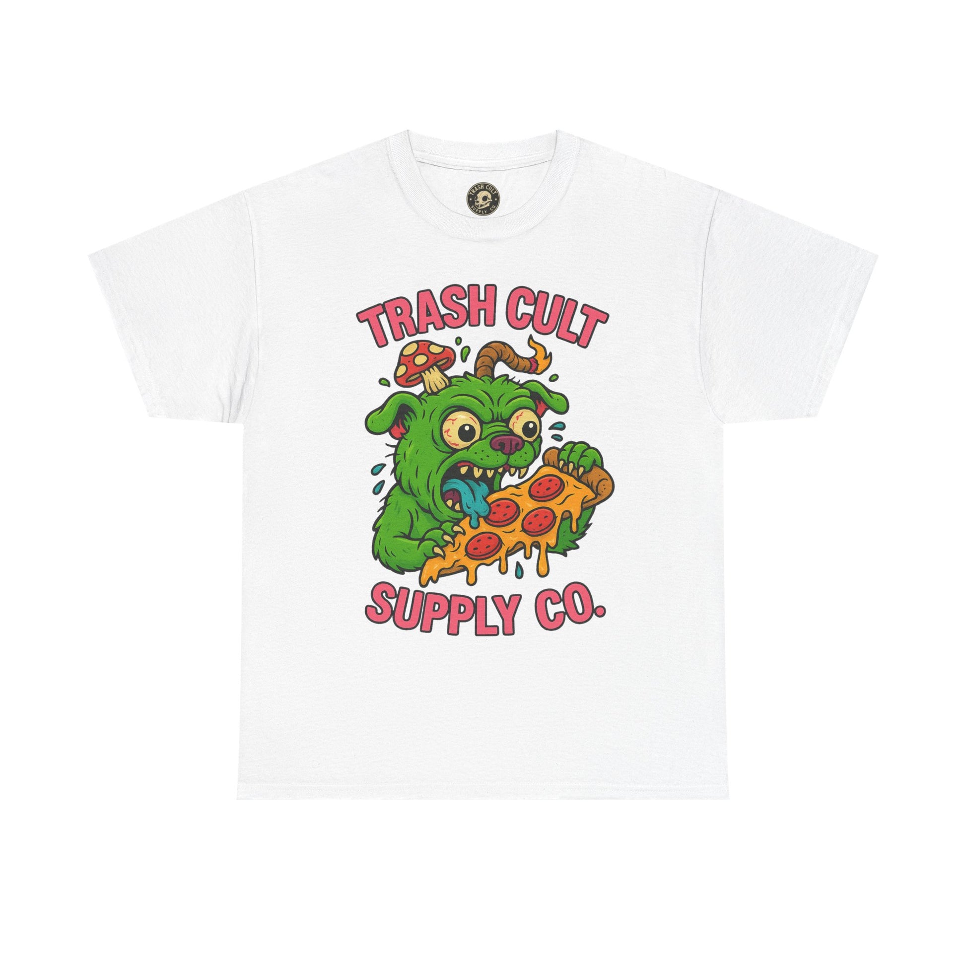 Feral Pizza Monster Shirt – Trash Cult Supply Co | Gildan 5000 Graphic Tee