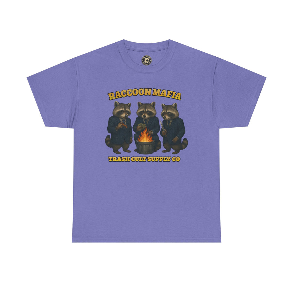 Raccoon Mafia T-Shirt – Realistic Gangster Raccoons in Suits | Trash Cult Supply Co | Gildan 5000