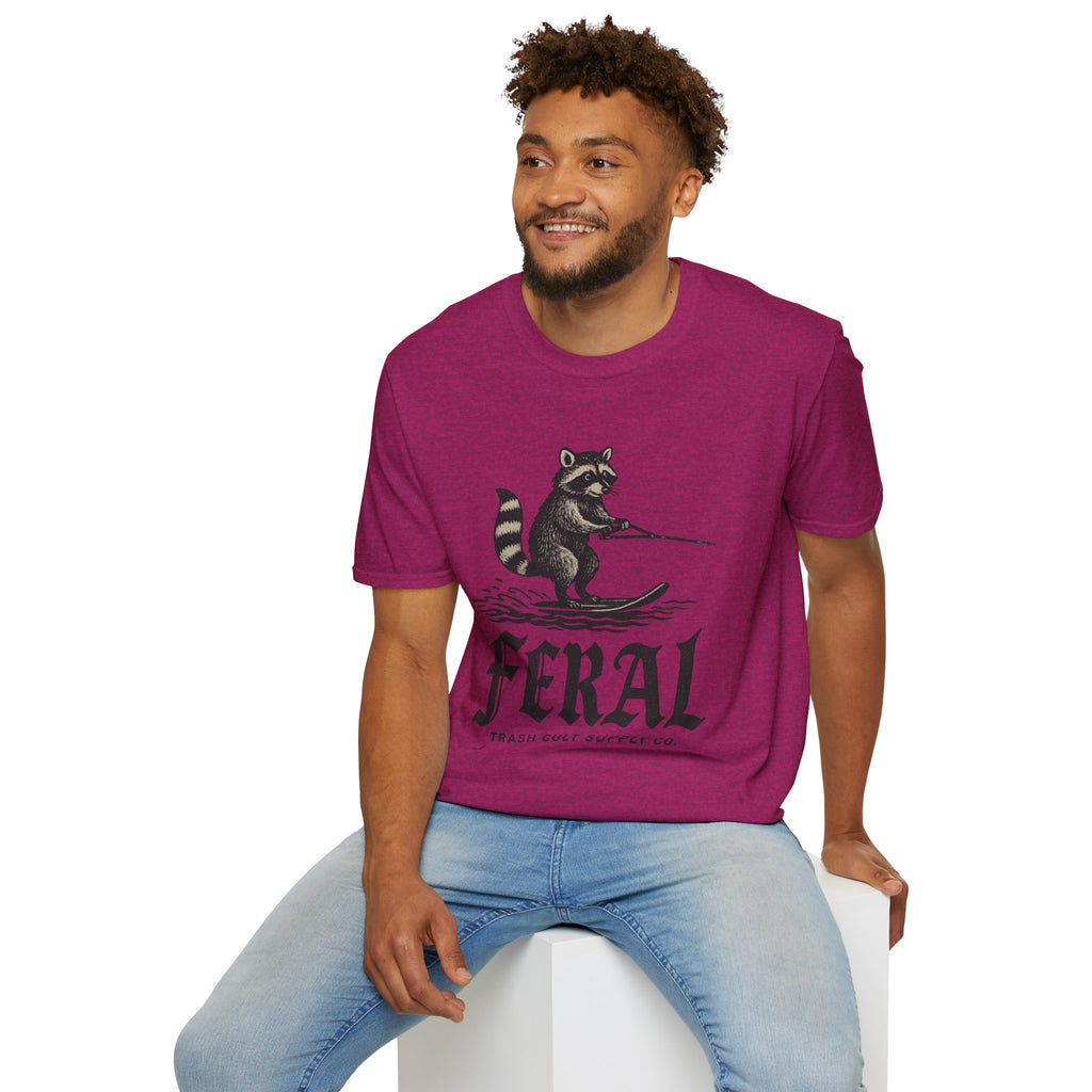 Feral Water Skiing Raccoon Vintage Shirt – Trash Cult Supply Co. | Gildan 2000 Softstyle