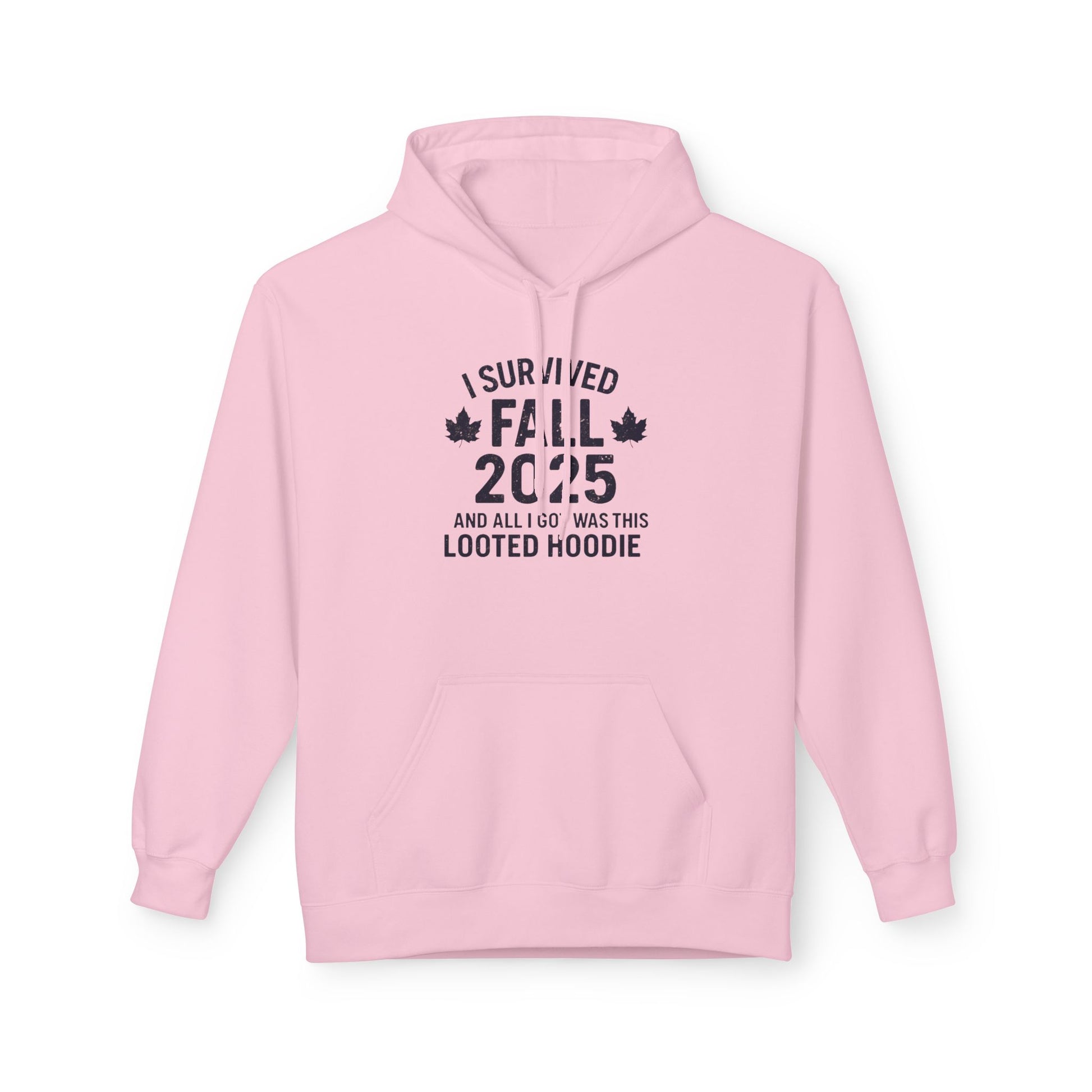 I Survived Fall 2025 Hoodie – Looted Hoodie Meme Sweatshirt – Fall of Humanity Collection – Trash Cult Supply Co.