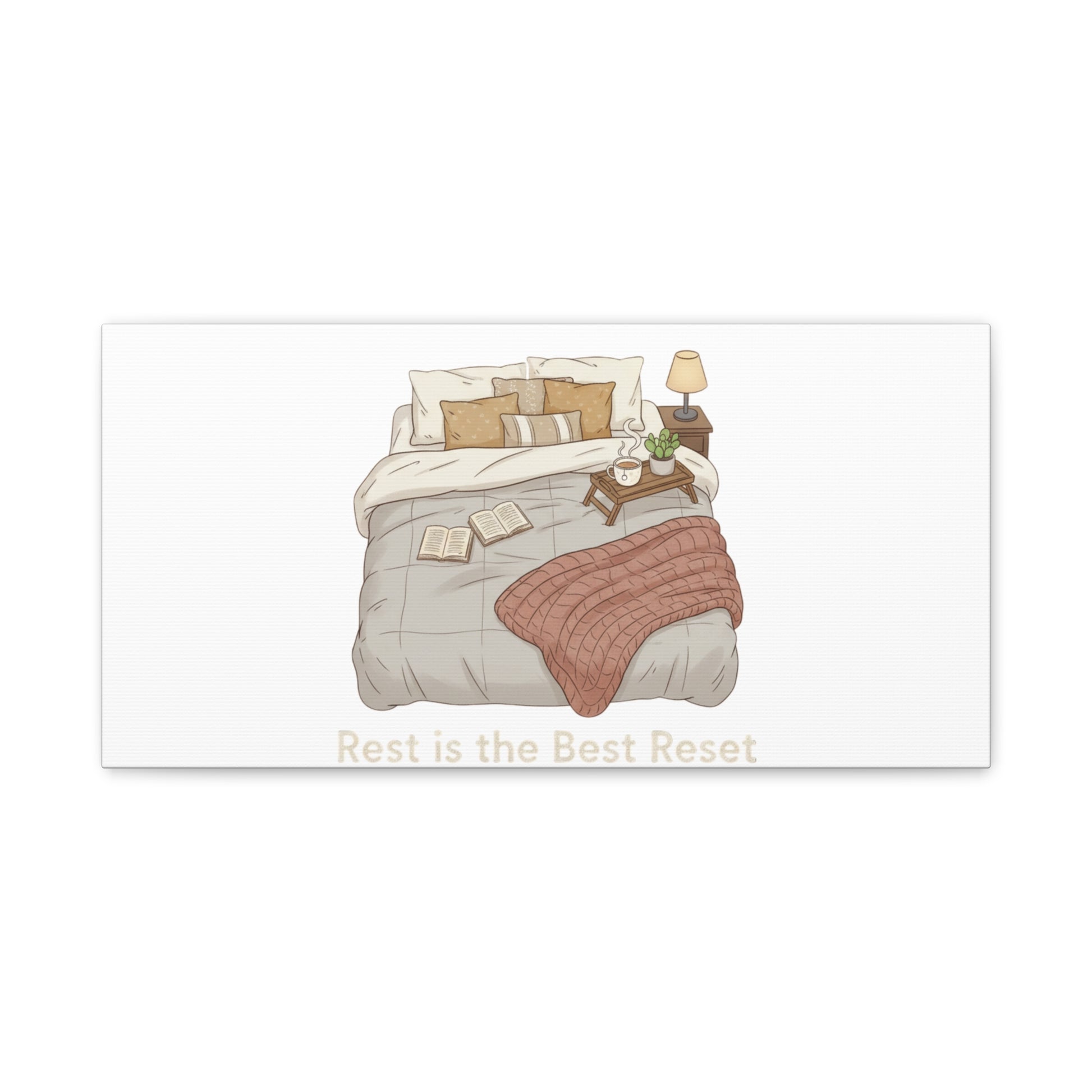 Rest is the Best Reset Canvas | sleepy humor, restful vibes