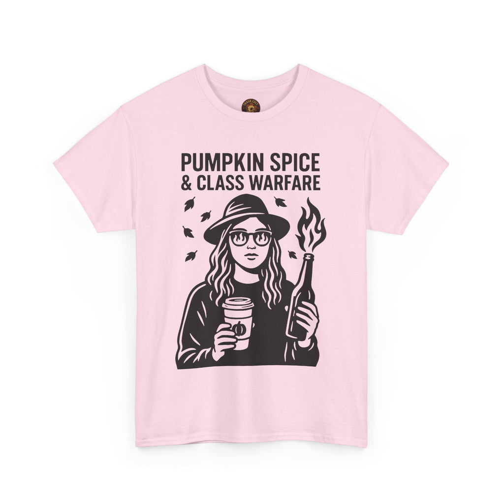 Pumpkin Spice & Class Warfare Shirt – Fall Riot Girl Graphic Tee – Fall of Humanity Collection – Trash Cult Supply Co.