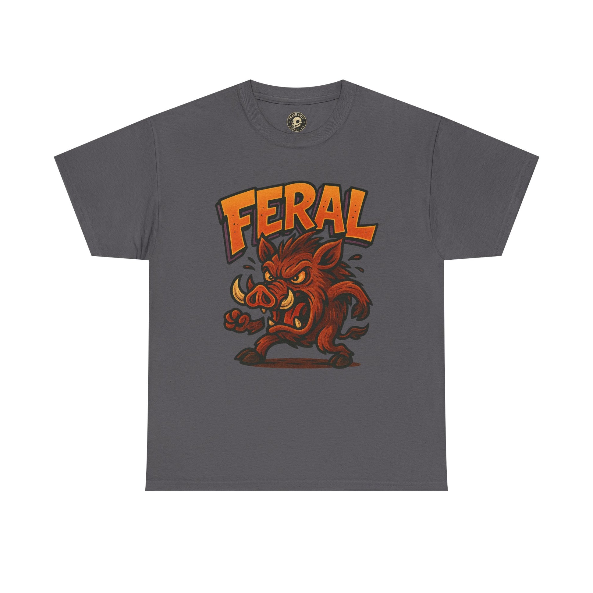 Feral Boar T-Shirt – Bold Unisex Animal Graphic Tee | Funny Cotton Shirt for Chaos Creatures