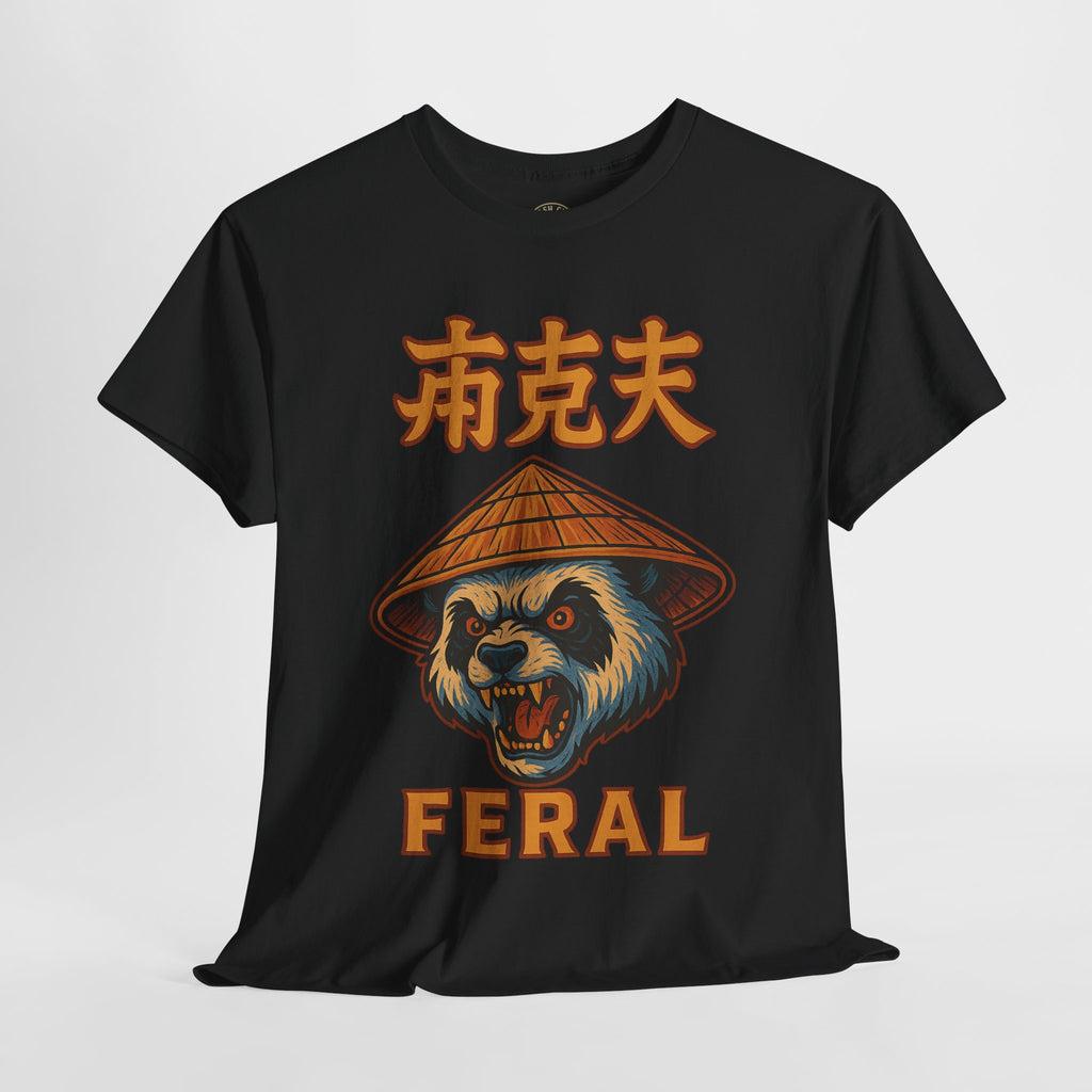 Feral Panda T-Shirt – Bold Streetwear Animal Graphic Tee | Unisex Heavy Cotton Shirt for Chaos Lovers