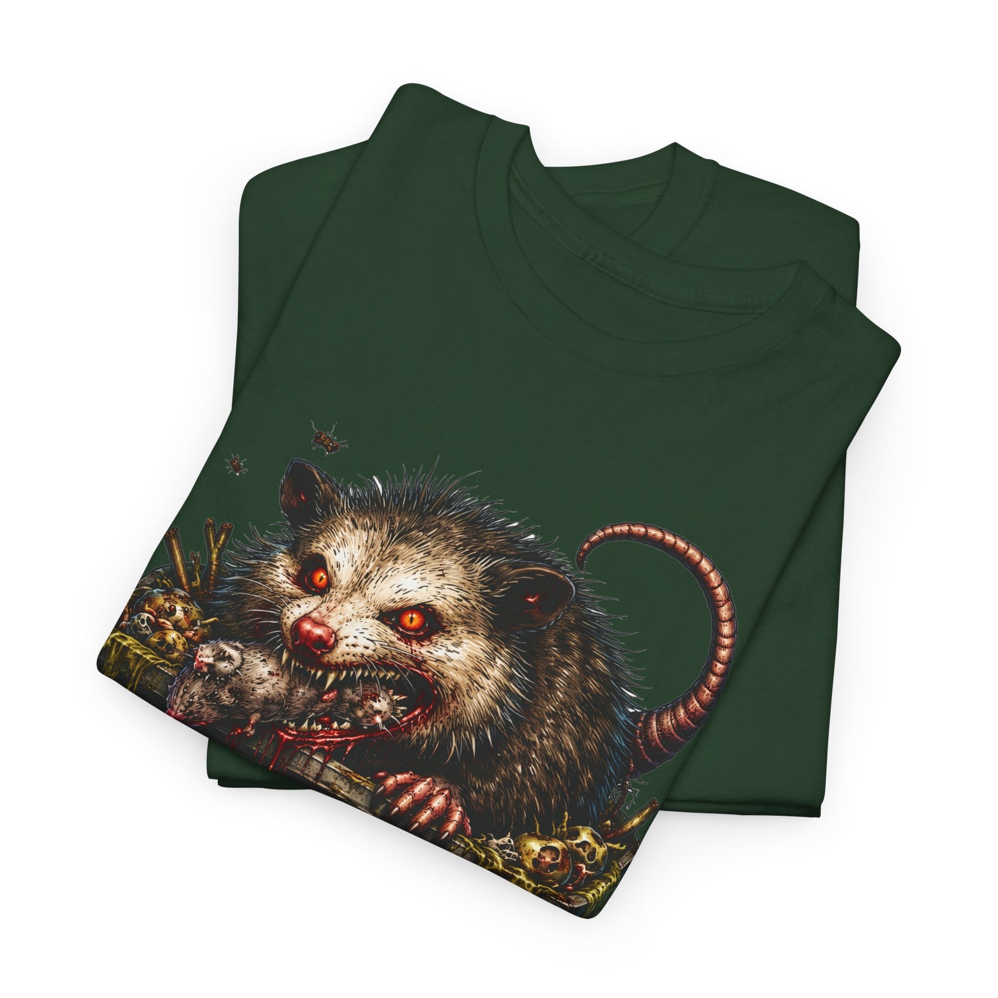 Opossum Trash Cult Tee — Vintage Grunge Wildlife Graphic T-Shirt