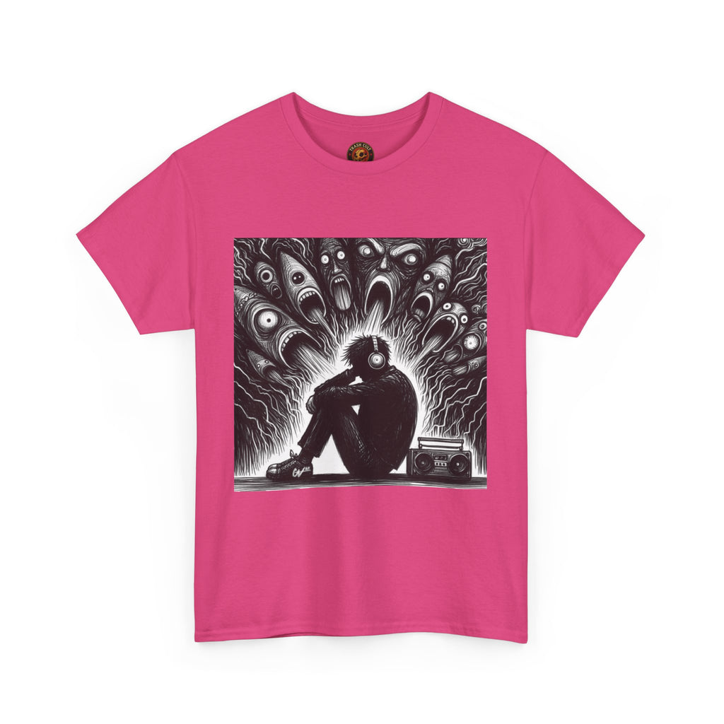 Xian Allen x Trash Cult Shirt – “Turn It Up Louder” | Screaming Chaos Headphones Tee