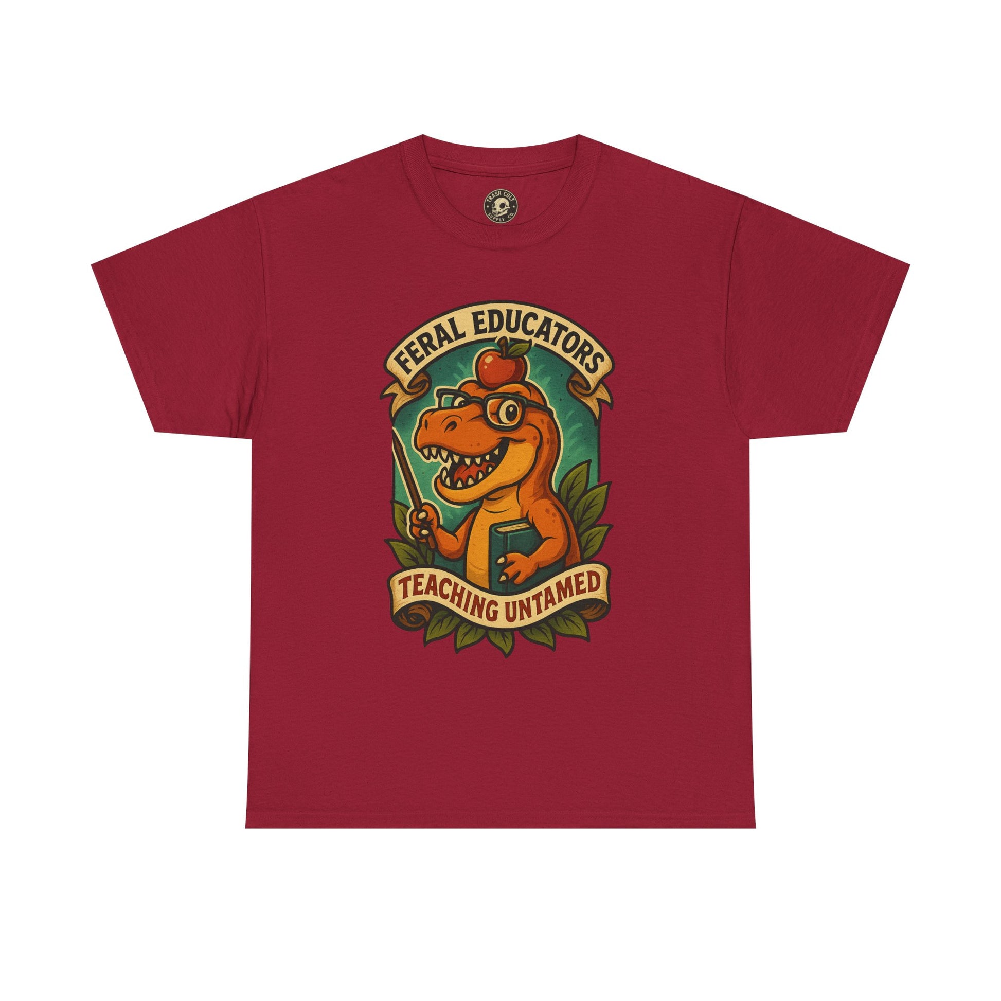 Feral Educators Tee, Fun Teacher Shirt, Unisex Cotton Tee, Gift for Educators, Classroom Apparel, Teacher Appreciation Day