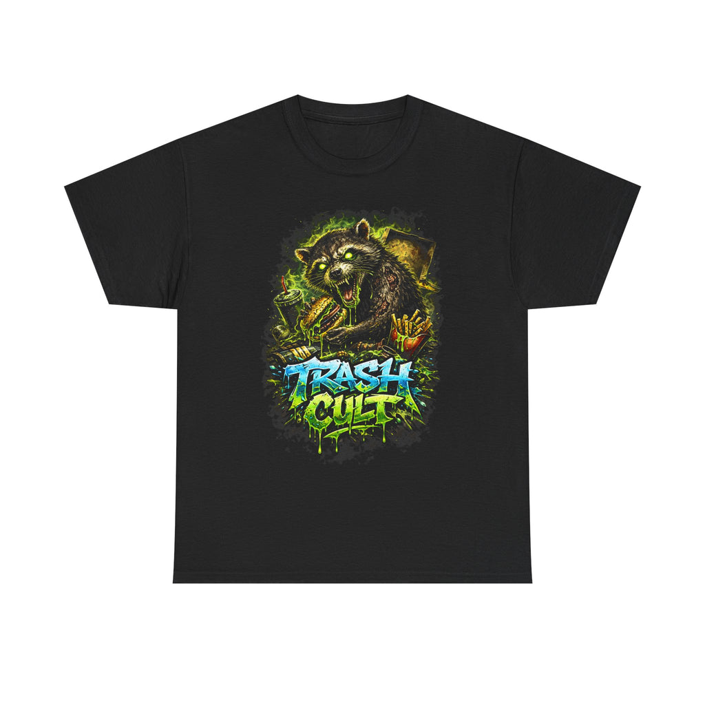 Trash Cult T-Shirt — Grunge Raccoon Graphic Tee