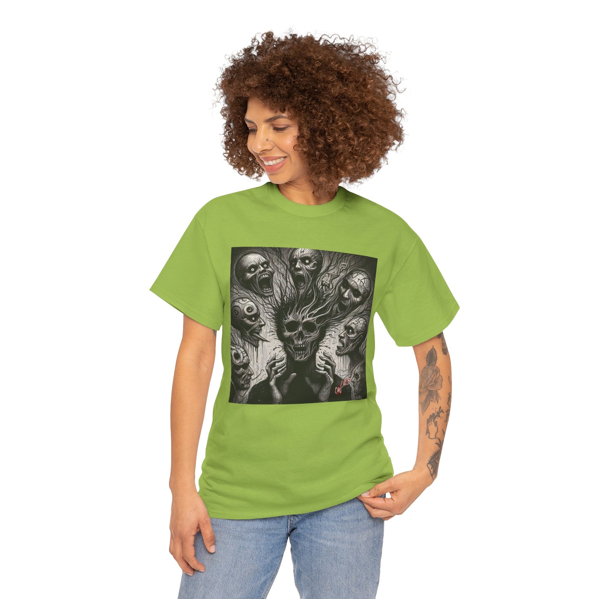 Xian Allen x Trash Cult Shirt – “Voices in the Void” | Horror Skull Scream T-Shirt