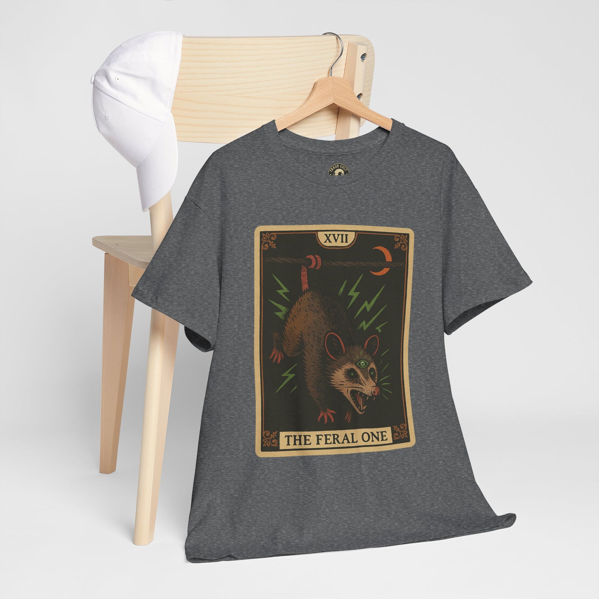 Feral One Graphic Tee - Quirky Unisex T-Shirt, Vintage Inspired, Animal Art, Casual Wear, Gifts for Him/Her