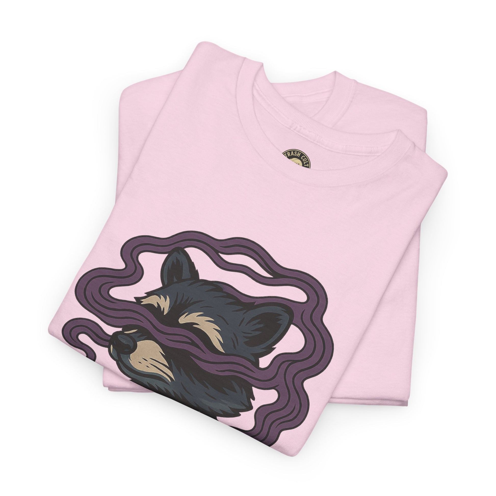 Suited Raccoon Smoke Design – Trash Cult Supply Co | Bold Graffiti Tattoo Tee