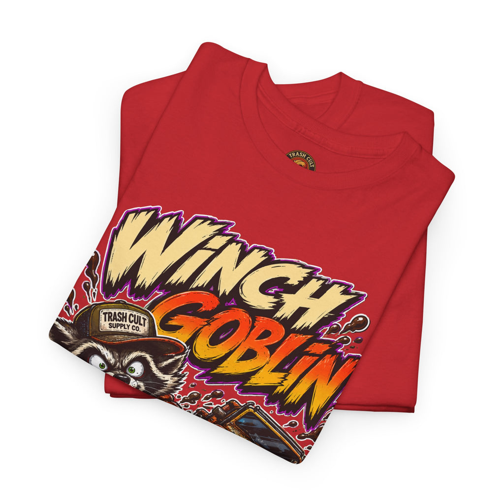 Winch Goblin Tee — Vintage Tow Truck Mechanic Graphic Shirt