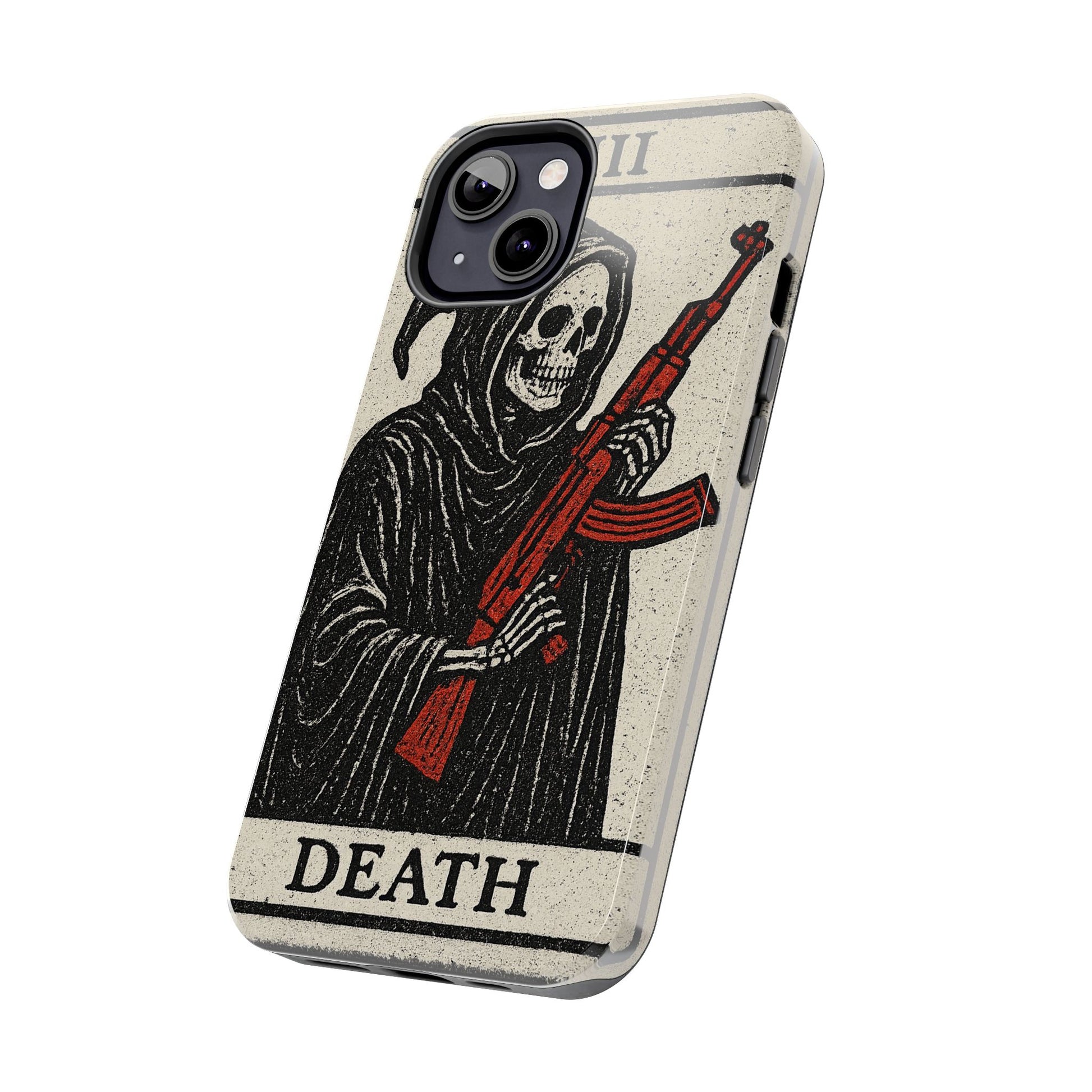 Grim Reaper Phone Case, Tough Phone Case for Gamers, Unique Smartphone Accessories, Halloween Decor, Death-Inspired Gift