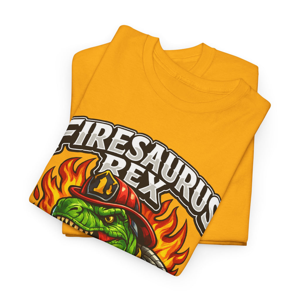 Firesaurus Rex T-Shirt — Funny Firefighter Dinosaur Tee