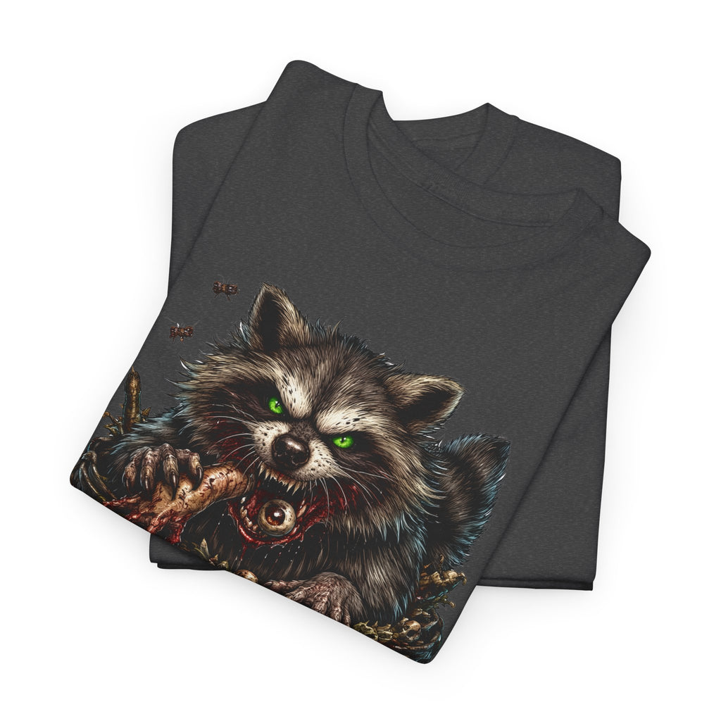 Raccoon 'Trash Cult Supply Co.' Graphic Tee — Vintage Grunge Animal Streetwear