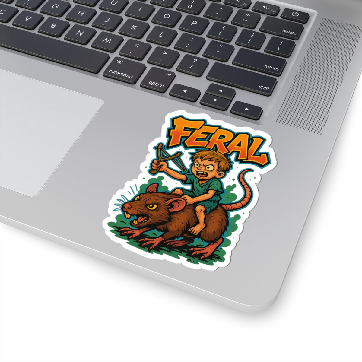 Feral Kids Stickers, Playful Vinyl Decals, Fun Artwork for Laptops, Totes, and Gifts, Unique Illustrations for Kids' Rooms